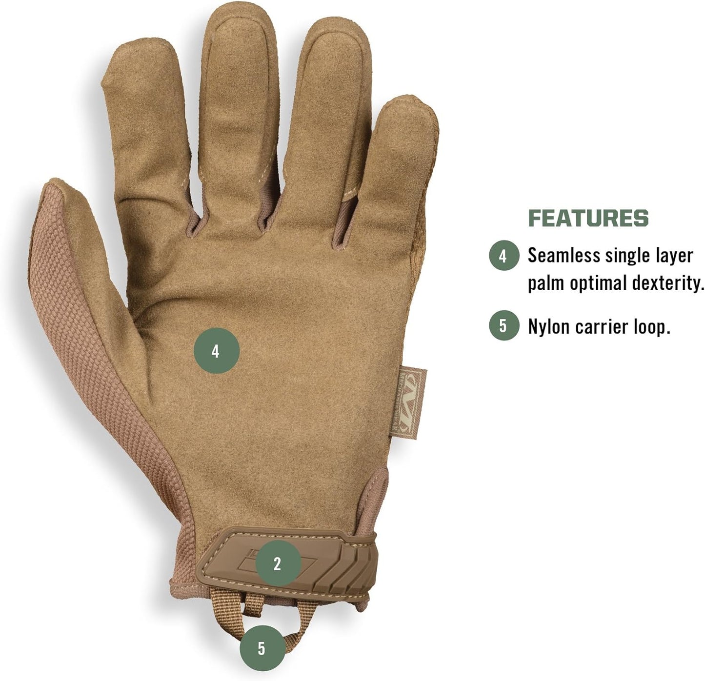 Mechanix Wear: The Original Coyote Tactical Work Gloves with Secure Fit, Flexible Grip for Multi-purpose Use, Durable Touchscreen Safety Gloves for Men (Large, Coyote Brown)