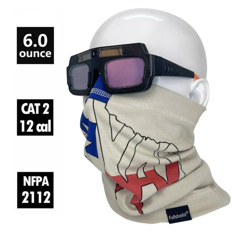 Fullsheild FR Flame Resistant Face Mask Full Cover Neck Gaiter Snood for Welding Hunting Army Military Working