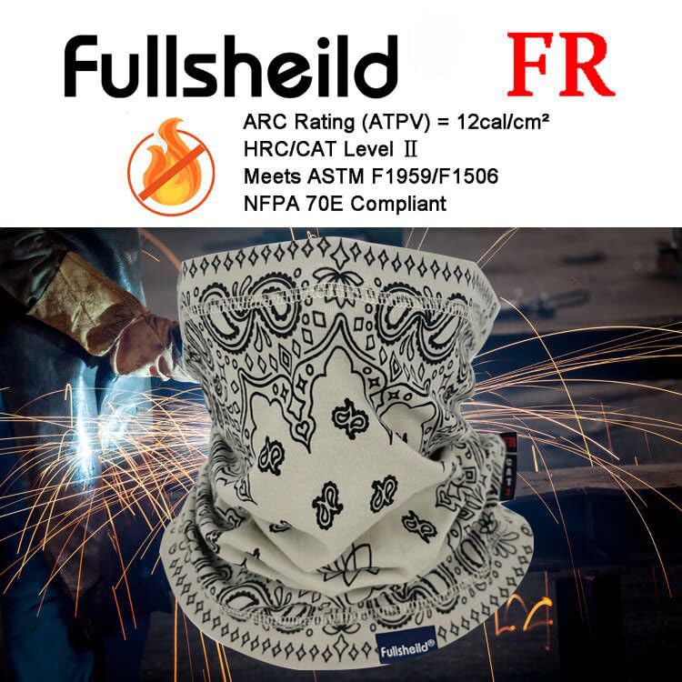 Fullsheild FR Flame Resistant Face Mask Full Cover Neck Gaiter Snood for Welding Hunting Army Military Working