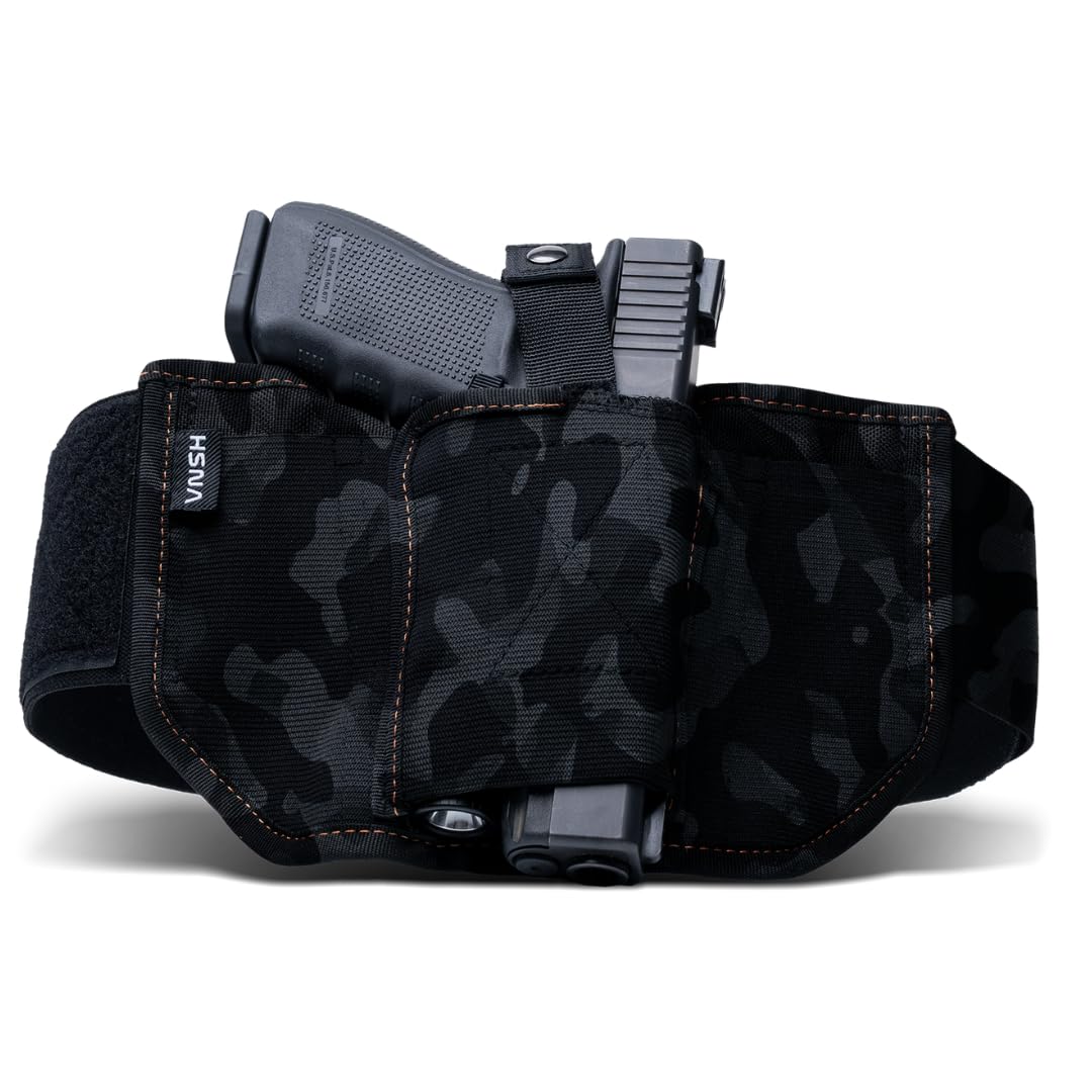 VNSH Belly Band Holster – Comfortable, Secure & Discreet | Concealed Carry Fit for 99% of Handguns with Built-in Mag Pouches