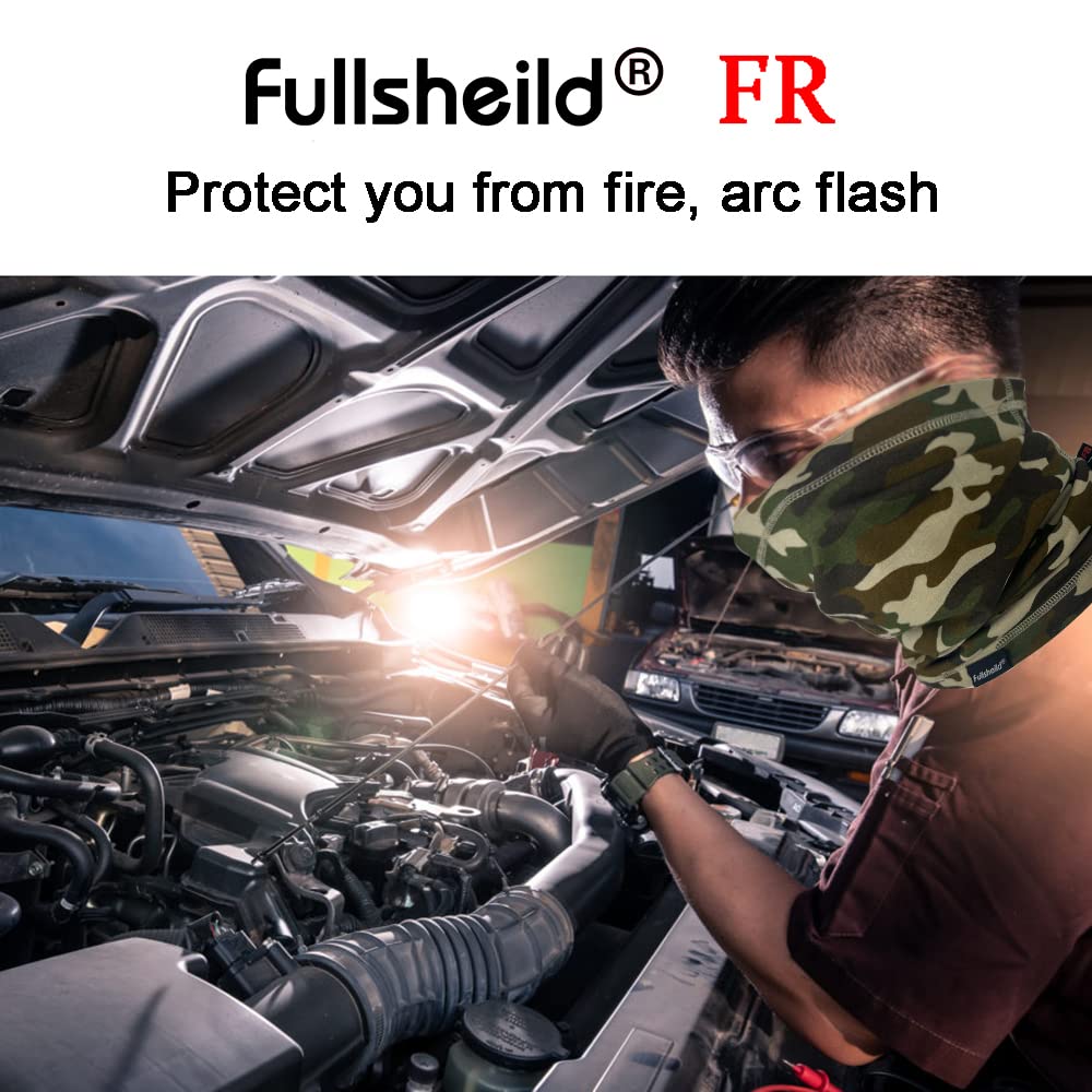 Fullsheild FR Flame Resistant Face Mask Full Cover Neck Gaiter Snood for Welding Hunting Army Military Working