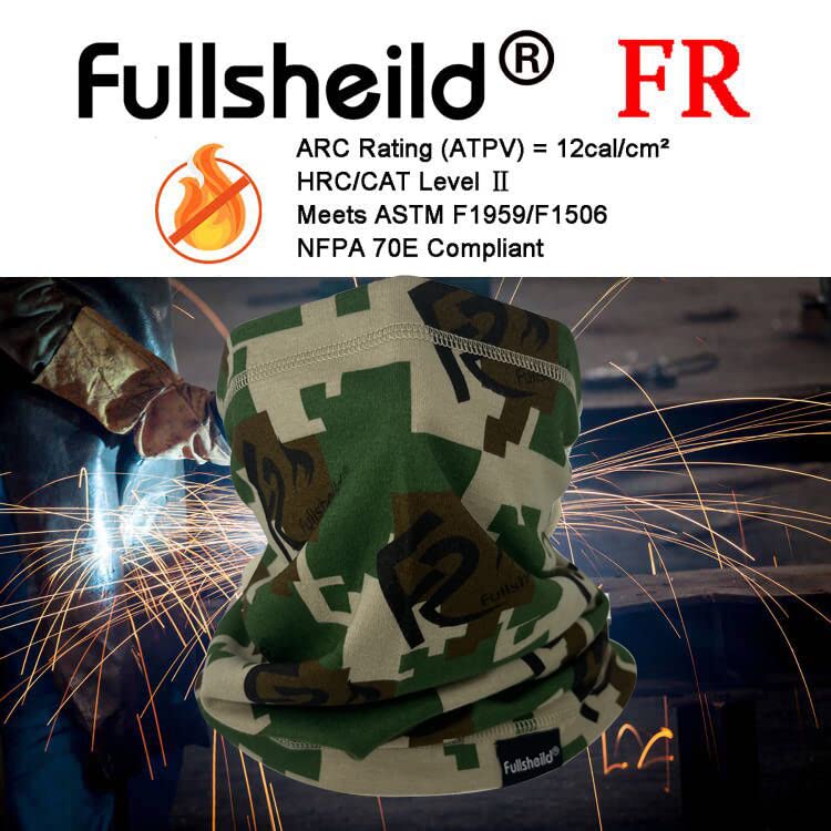 Fullsheild FR Flame Resistant Face Mask Full Cover Neck Gaiter Snood for Welding Hunting Army Military Working