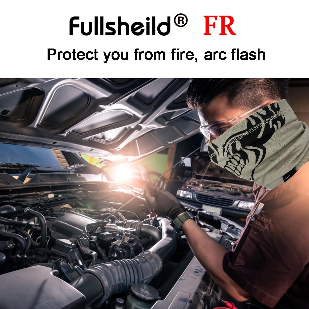 Fullsheild FR Flame Resistant Face Mask Full Cover Neck Gaiter Snood for Welding Hunting Army Military Working
