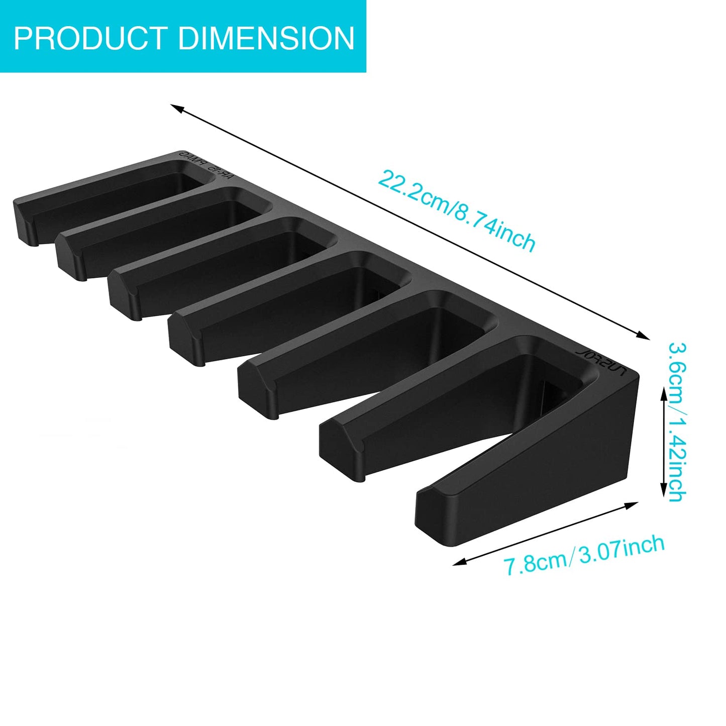 RUSFOL Solid ABS 6X Standard PMAG Wall Mount, Mag Holder, Home Magazine Storage Rack
