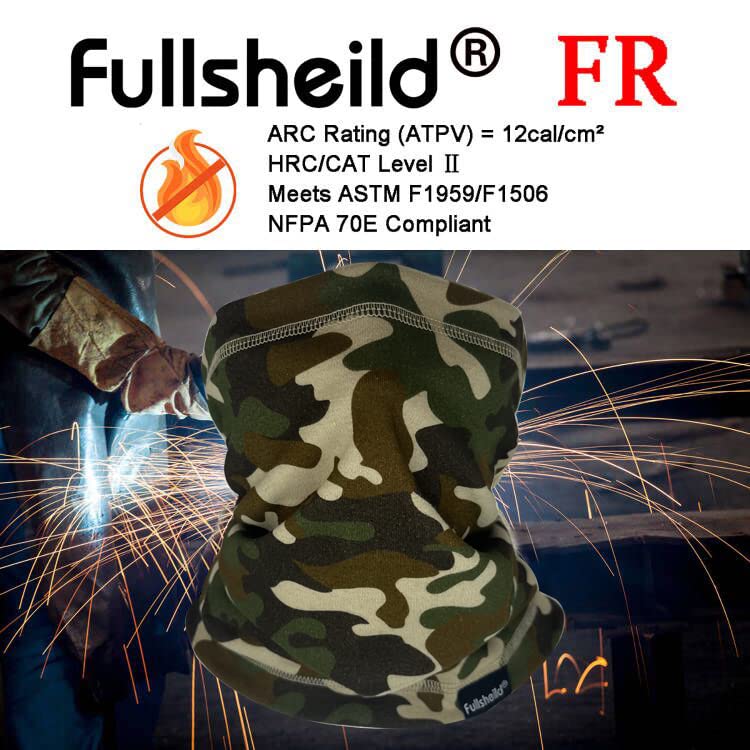 Fullsheild FR Flame Resistant Face Mask Full Cover Neck Gaiter Snood for Welding Hunting Army Military Working