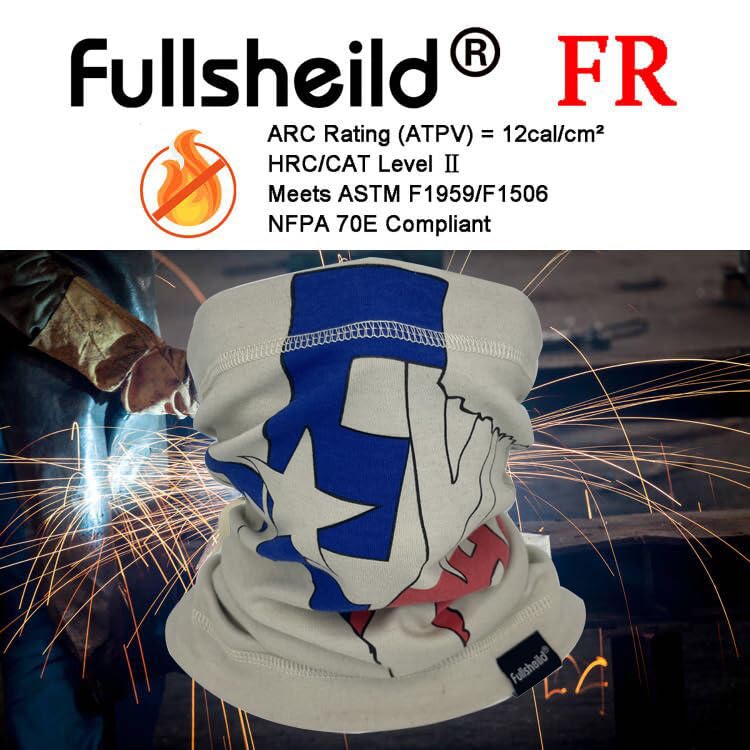 Fullsheild FR Flame Resistant Face Mask Full Cover Neck Gaiter Snood for Welding Hunting Army Military Working
