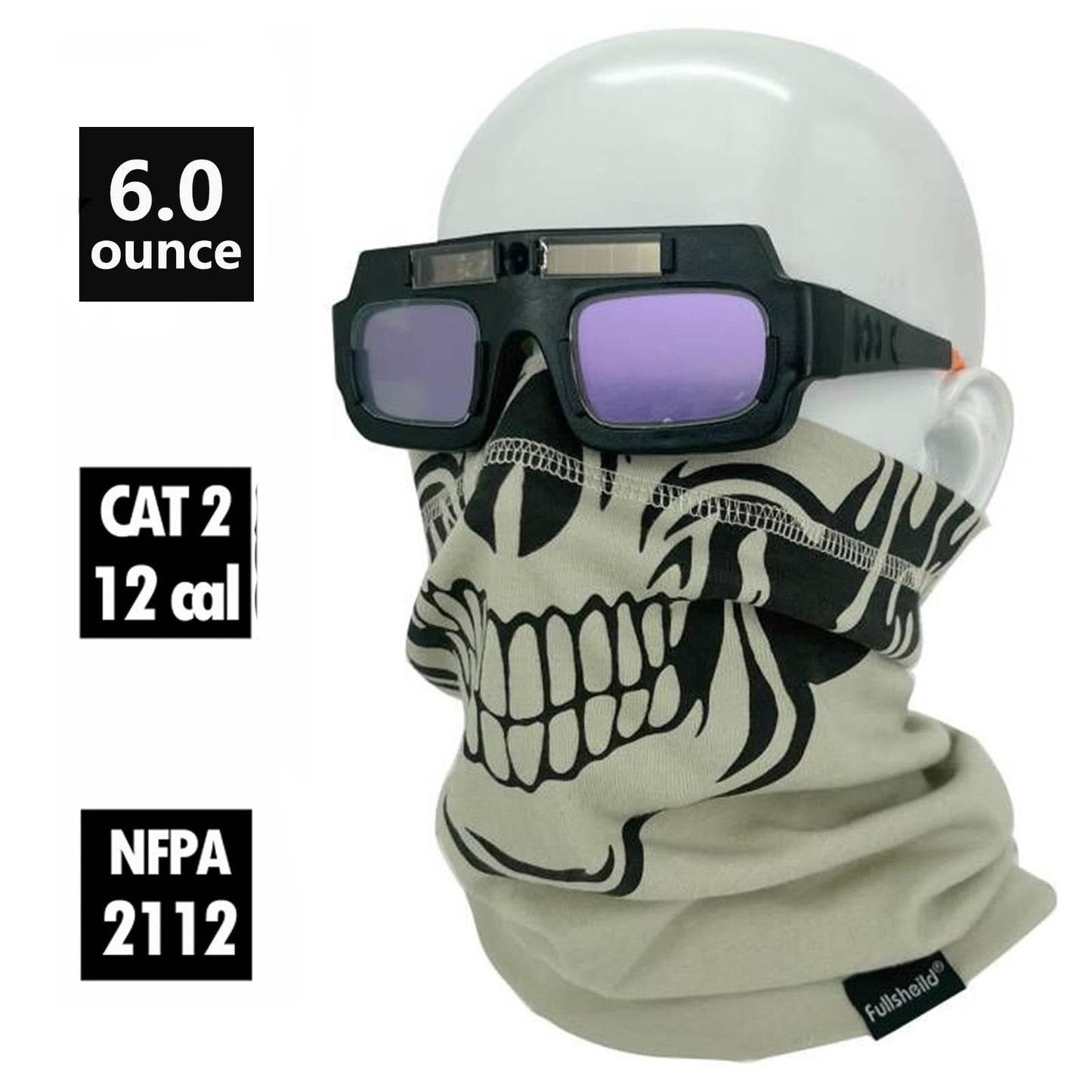 Fullsheild FR Flame Resistant Face Mask Full Cover Neck Gaiter Snood for Welding Hunting Army Military Working