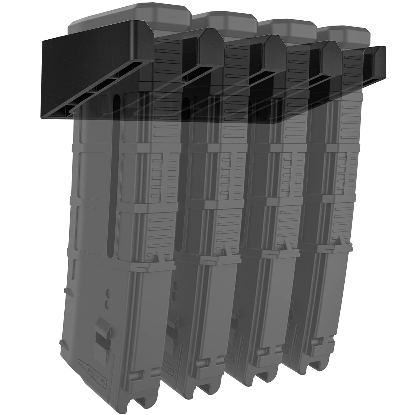 RUSFOL Solid ABS 6X Standard PMAG Wall Mount, Mag Holder, Home Magazine Storage Rack