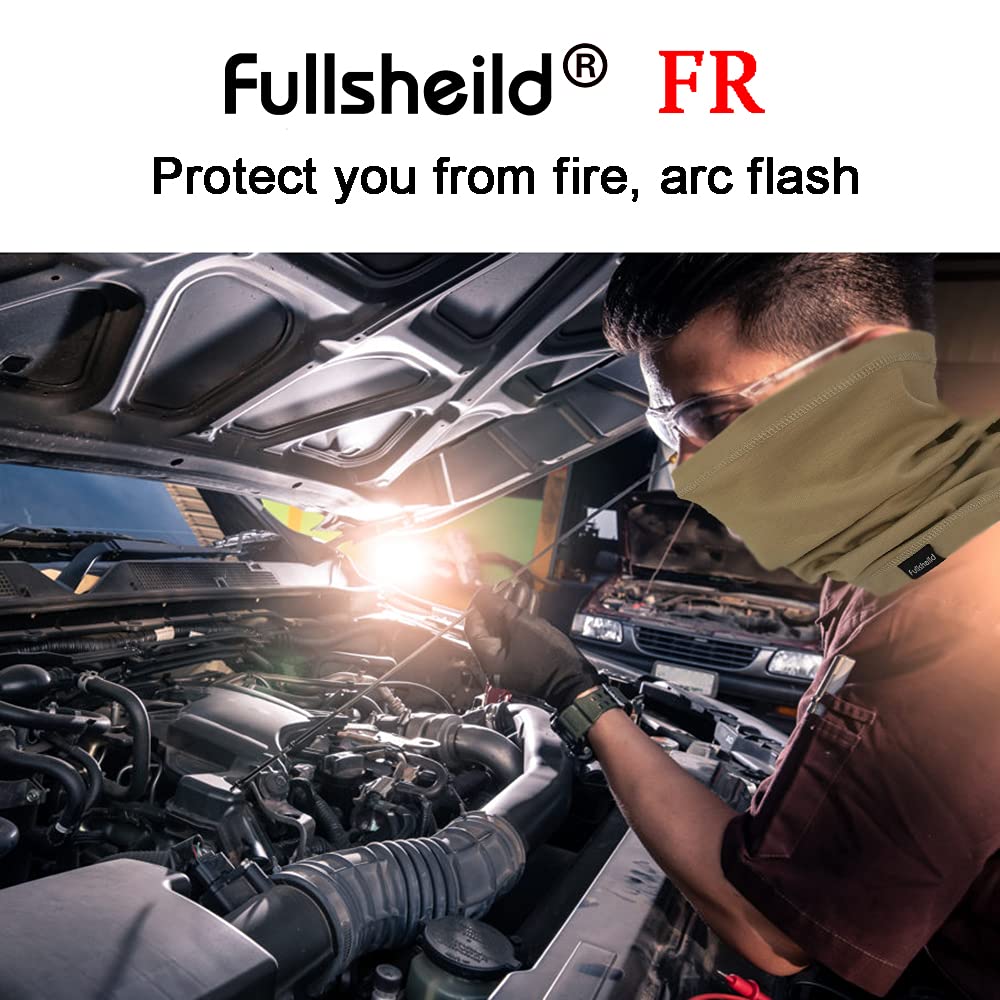 Fullsheild FR Flame Resistant Face Mask Full Cover Neck Gaiter Snood for Welding Hunting Army Military Working