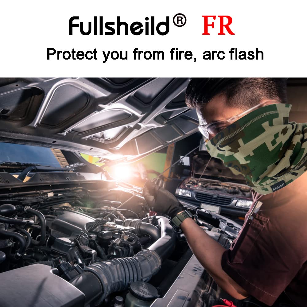 Fullsheild FR Flame Resistant Face Mask Full Cover Neck Gaiter Snood for Welding Hunting Army Military Working