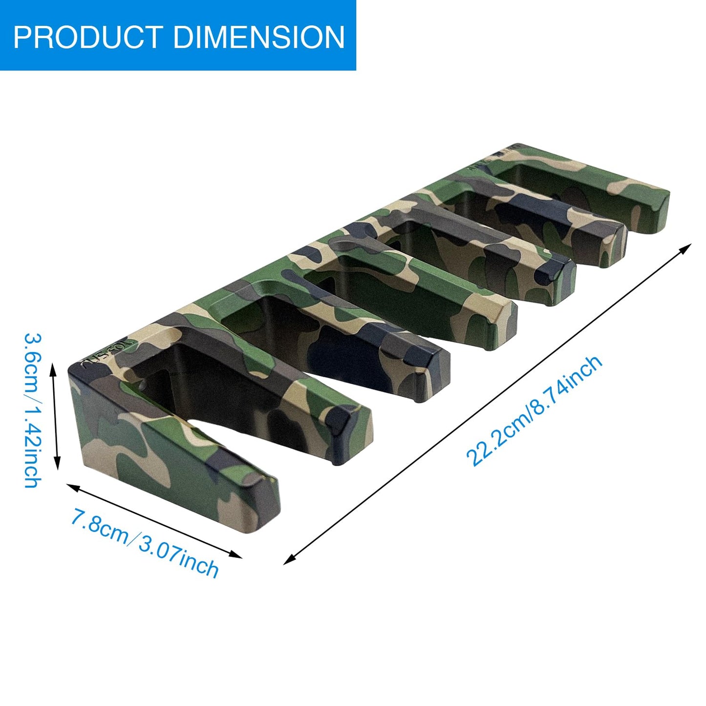 RUSFOL Solid ABS 6X Standard PMAG Wall Mount, Mag Holder, Home Magazine Storage Rack