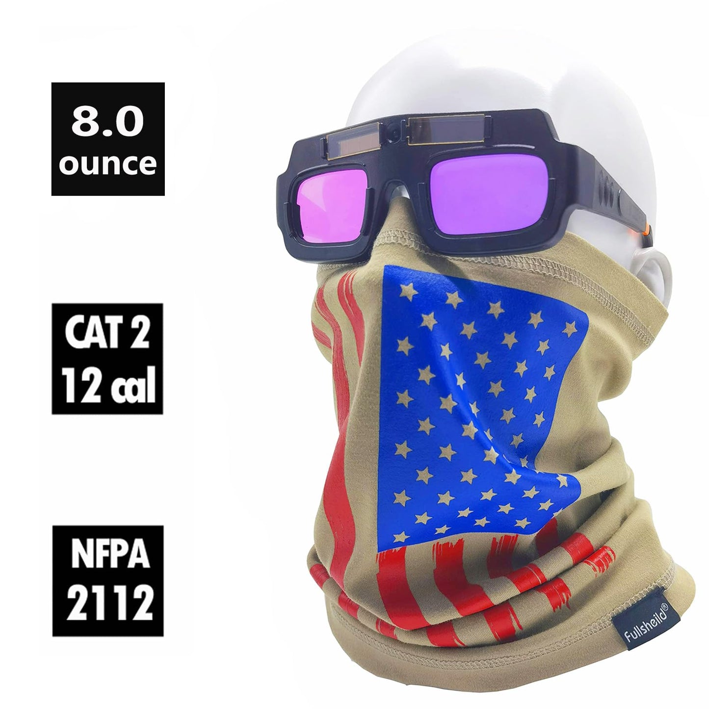 Fullsheild FR Flame Resistant Face Mask Full Cover Neck Gaiter Snood for Welding Hunting Army Military Working