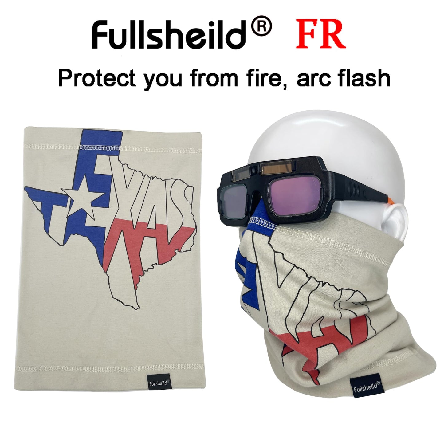Fullsheild FR Flame Resistant Face Mask Full Cover Neck Gaiter Snood for Welding Hunting Army Military Working