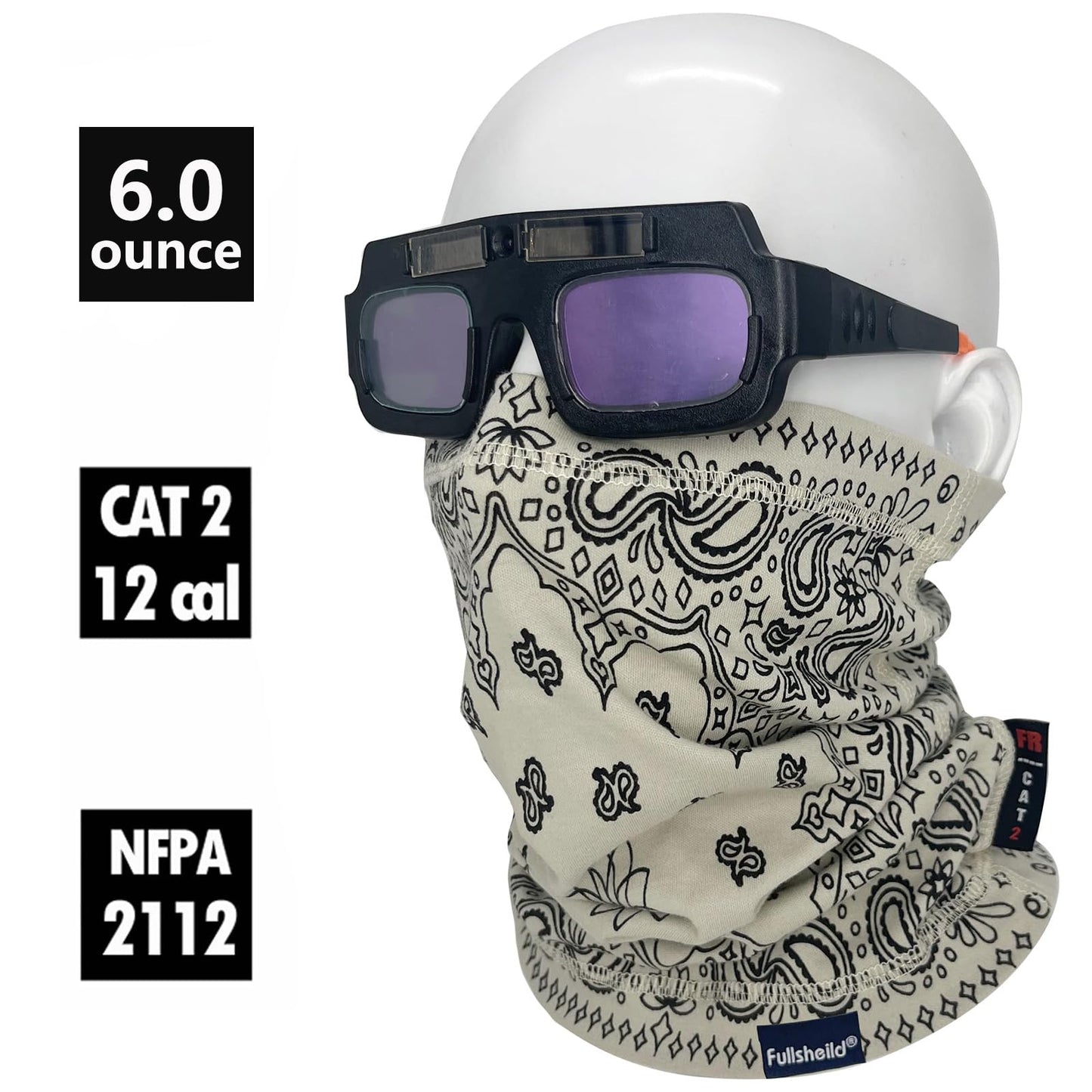 Fullsheild FR Flame Resistant Face Mask Full Cover Neck Gaiter Snood for Welding Hunting Army Military Working