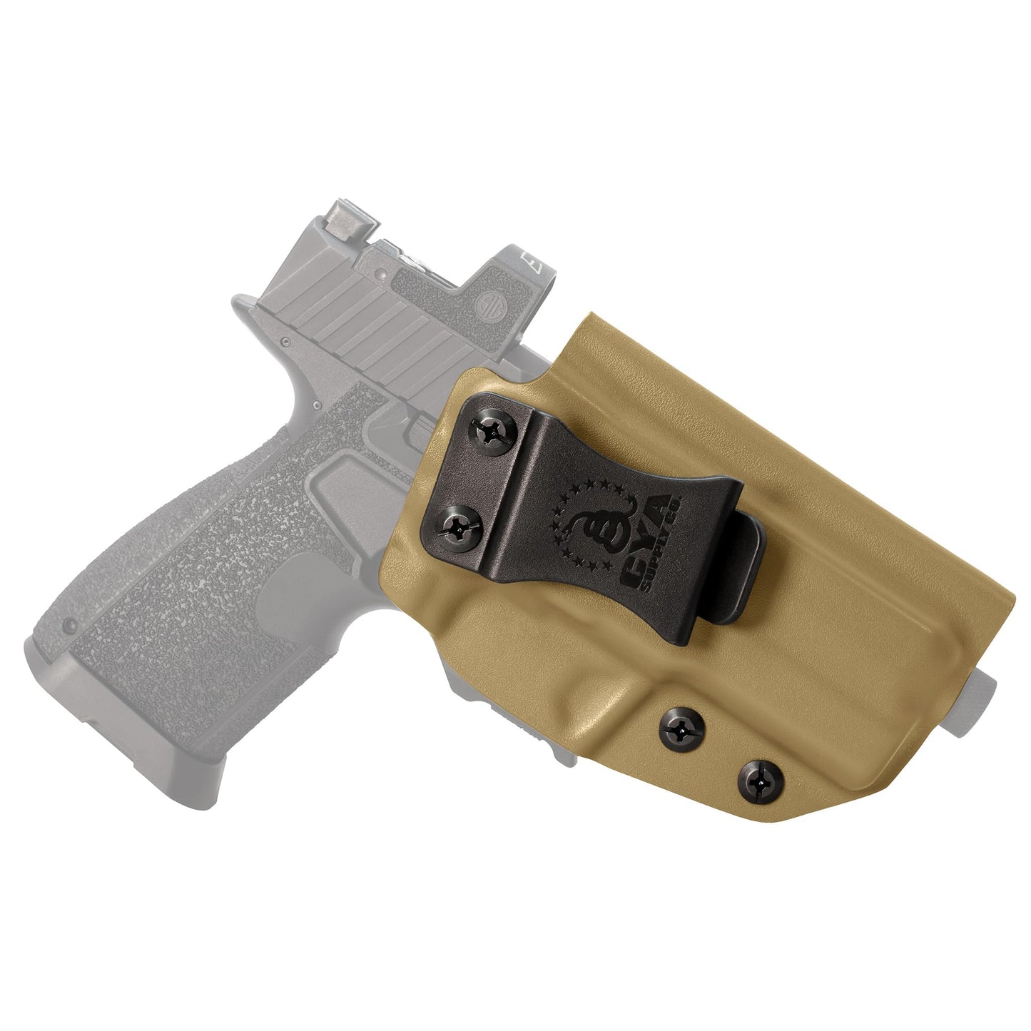 CYA Supply Co. Base Optics Ready (Flat Dark Earth) Inside Waistband Holster Concealed Carry IWB Veteran Owned Company Fits