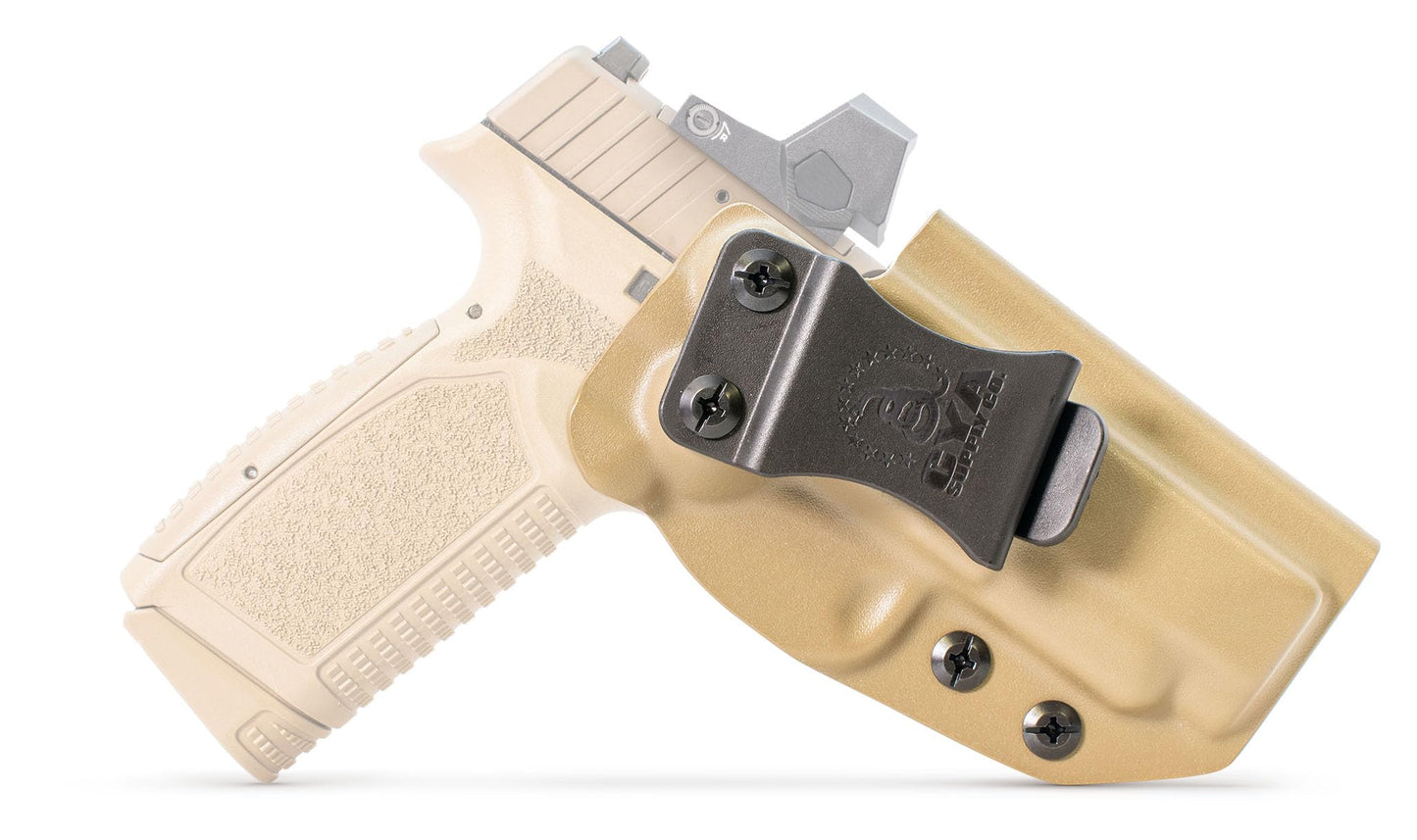 CYA Supply Co. Base Optics Ready (Flat Dark Earth) Inside Waistband Holster Concealed Carry IWB Veteran Owned Company Fits