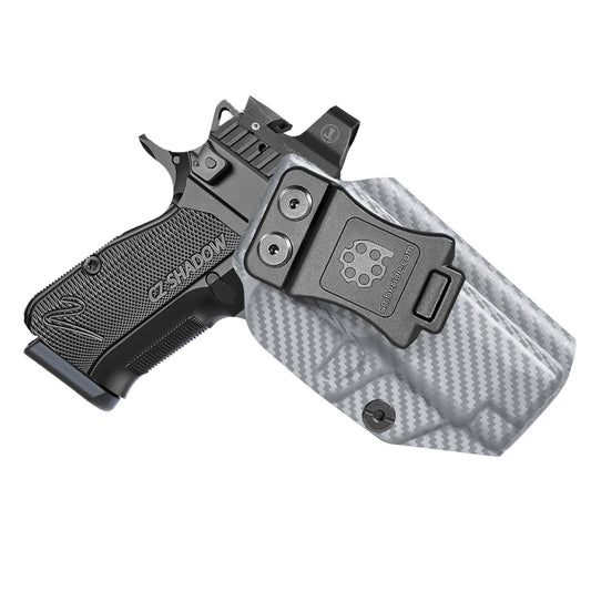 Amberide CZ Shadow 2 Optics-Ready IWB Holster,Kydex-Boltaron Inside Waistband Fit Shadow 2 Carry Compact SA OR,Secure Retention,Quick Draw,0–30° Cant