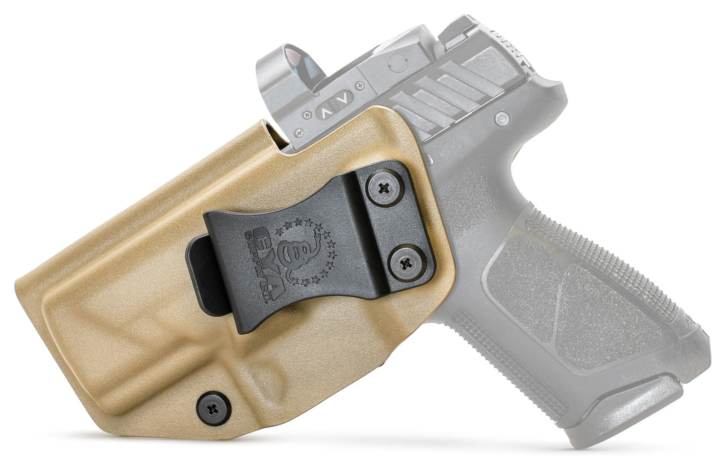 CYA Supply Co. Base Optics Ready (Flat Dark Earth) Inside Waistband Holster Concealed Carry IWB Veteran Owned Company Fits