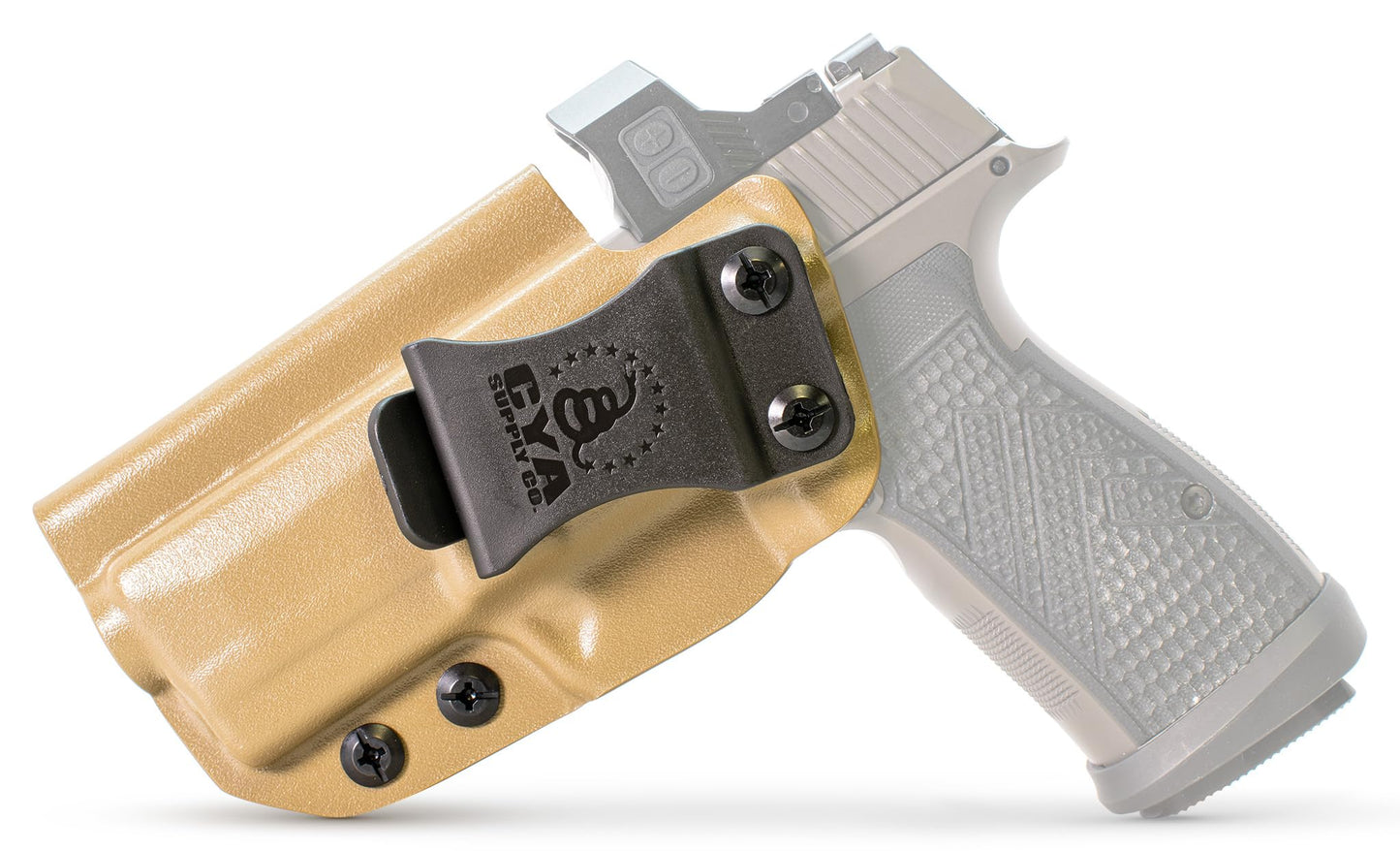 CYA Supply Co. Base Optics Ready (Flat Dark Earth) Inside Waistband Holster Concealed Carry IWB Veteran Owned Company Fits