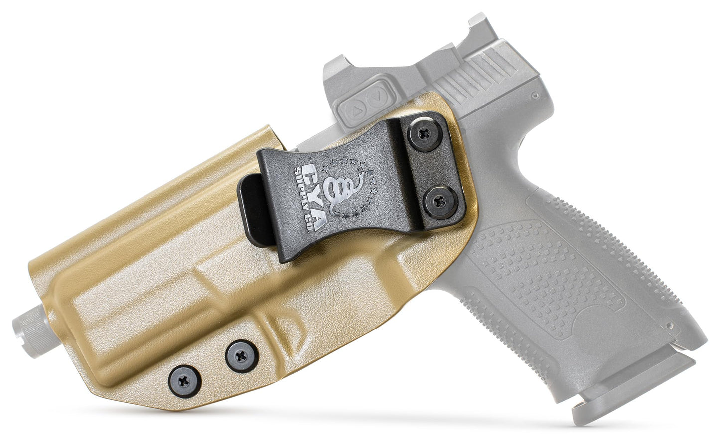 CYA Supply Co. Base Optics Ready (Flat Dark Earth) Inside Waistband Holster Concealed Carry IWB Veteran Owned Company Fits