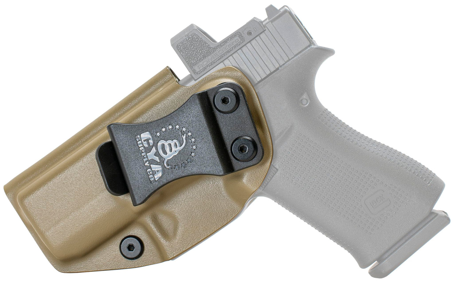 CYA Supply Co. Base Optics Ready (Flat Dark Earth) Inside Waistband Holster Concealed Carry IWB Veteran Owned Company Fits