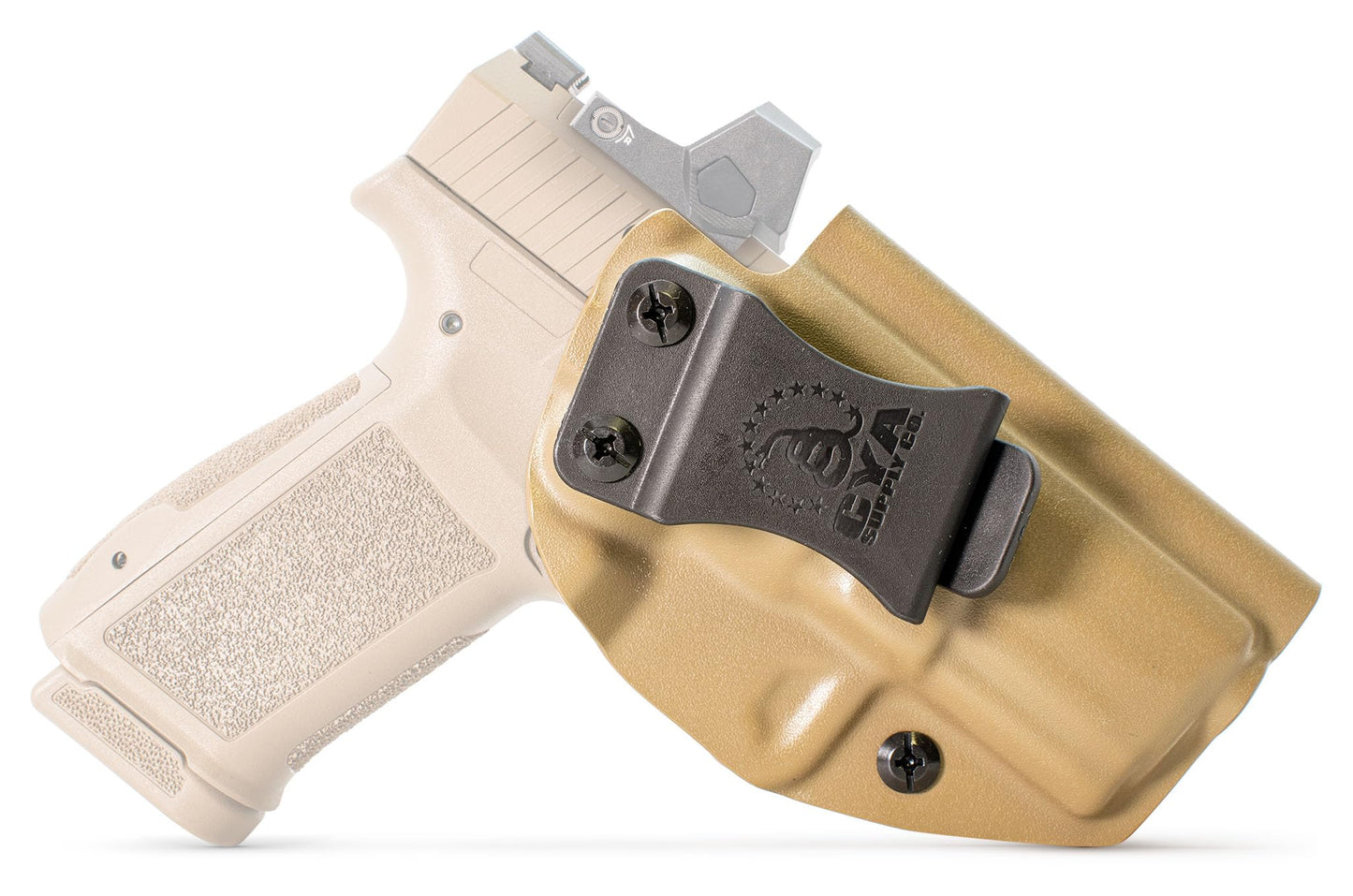 CYA Supply Co. Base Optics Ready (Flat Dark Earth) Inside Waistband Holster Concealed Carry IWB Veteran Owned Company Fits