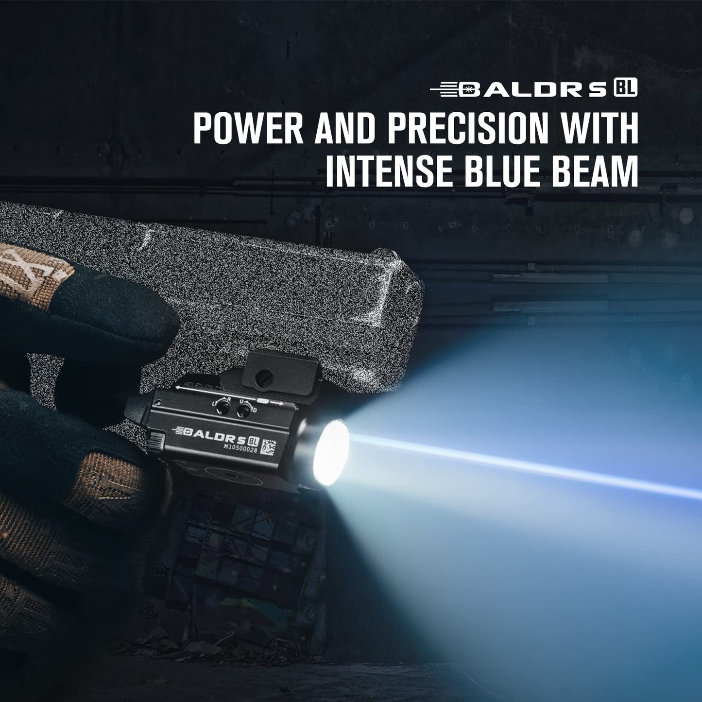 OLIGHT Baldr S 800 Lumens Compact Rail Mount Weaponlight with Green Beam and White LED Combo, Magnetic USB Rechargeable Tactical Flashlight with 1913 or GL Rail, Battery Included (Black)