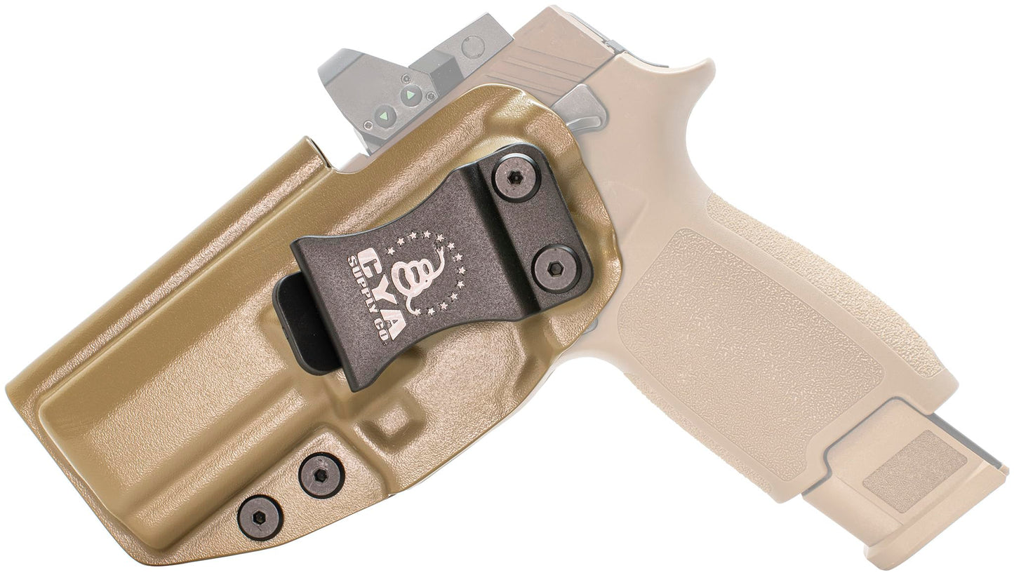 CYA Supply Co. Base Optics Ready (Flat Dark Earth) Inside Waistband Holster Concealed Carry IWB Veteran Owned Company Fits