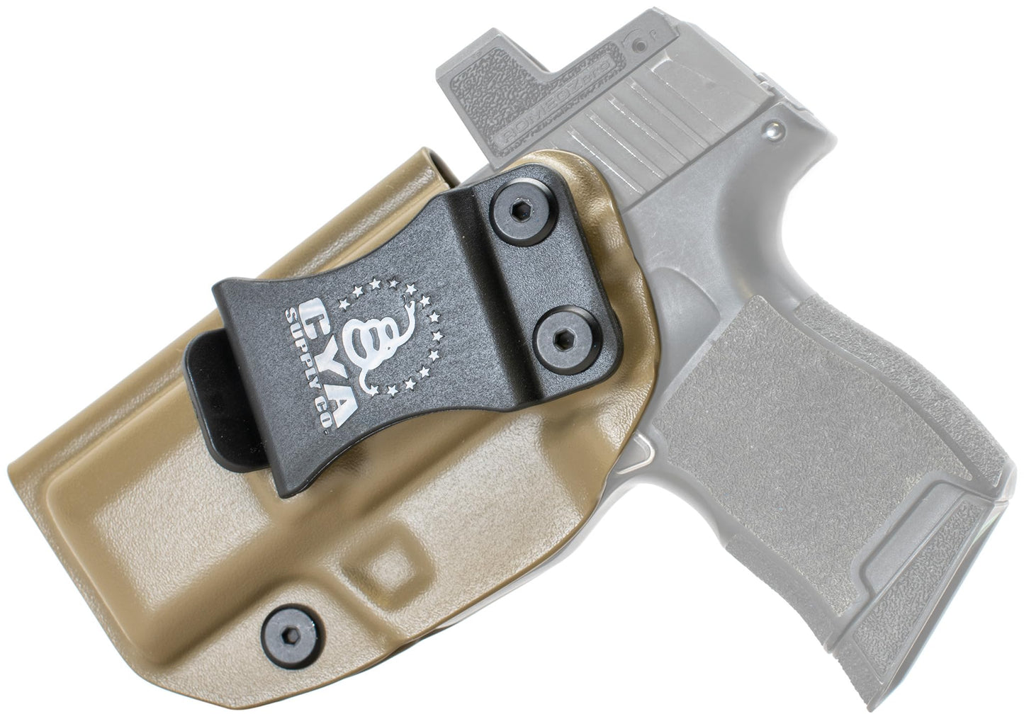 CYA Supply Co. Base Optics Ready (Flat Dark Earth) Inside Waistband Holster Concealed Carry IWB Veteran Owned Company Fits