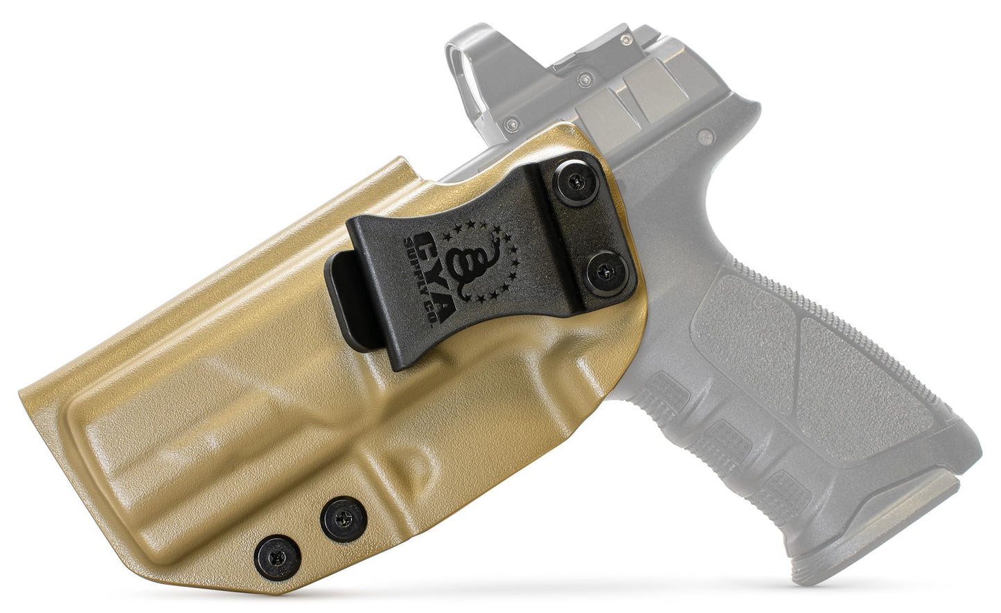 CYA Supply Co. Base Optics Ready (Flat Dark Earth) Inside Waistband Holster Concealed Carry IWB Veteran Owned Company Fits