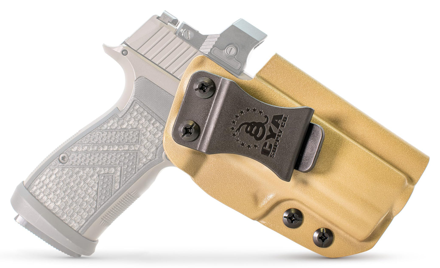 CYA Supply Co. Base Optics Ready (Flat Dark Earth) Inside Waistband Holster Concealed Carry IWB Veteran Owned Company Fits