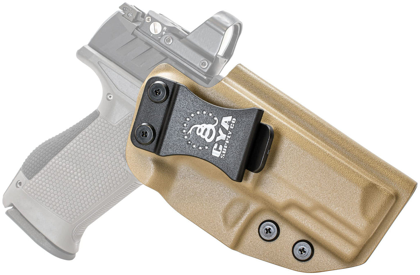 CYA Supply Co. Base Optics Ready (Flat Dark Earth) Inside Waistband Holster Concealed Carry IWB Veteran Owned Company Fits