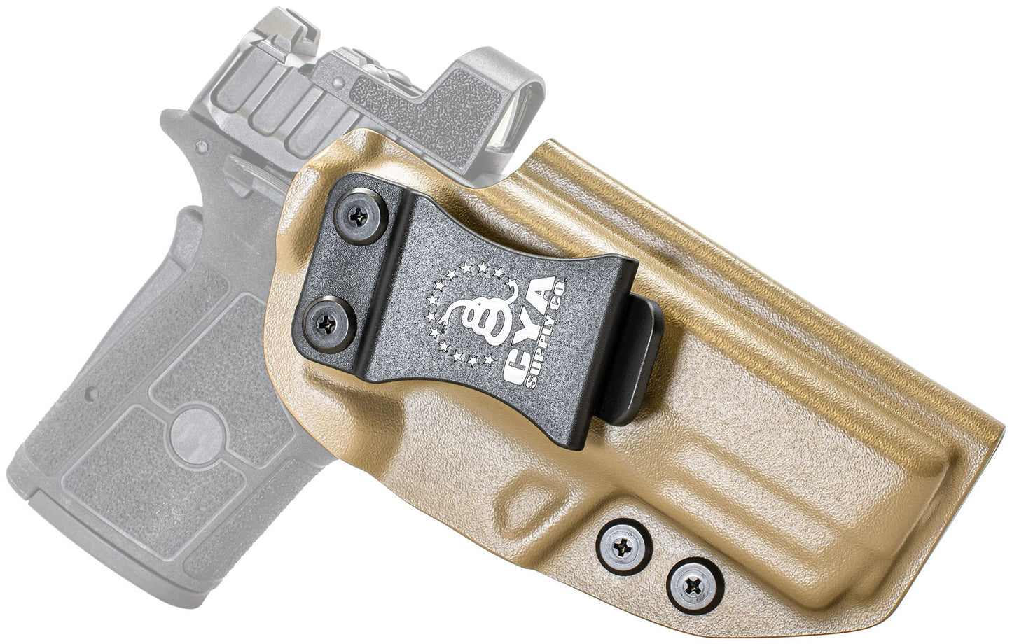 CYA Supply Co. Base Optics Ready (Flat Dark Earth) Inside Waistband Holster Concealed Carry IWB Veteran Owned Company Fits