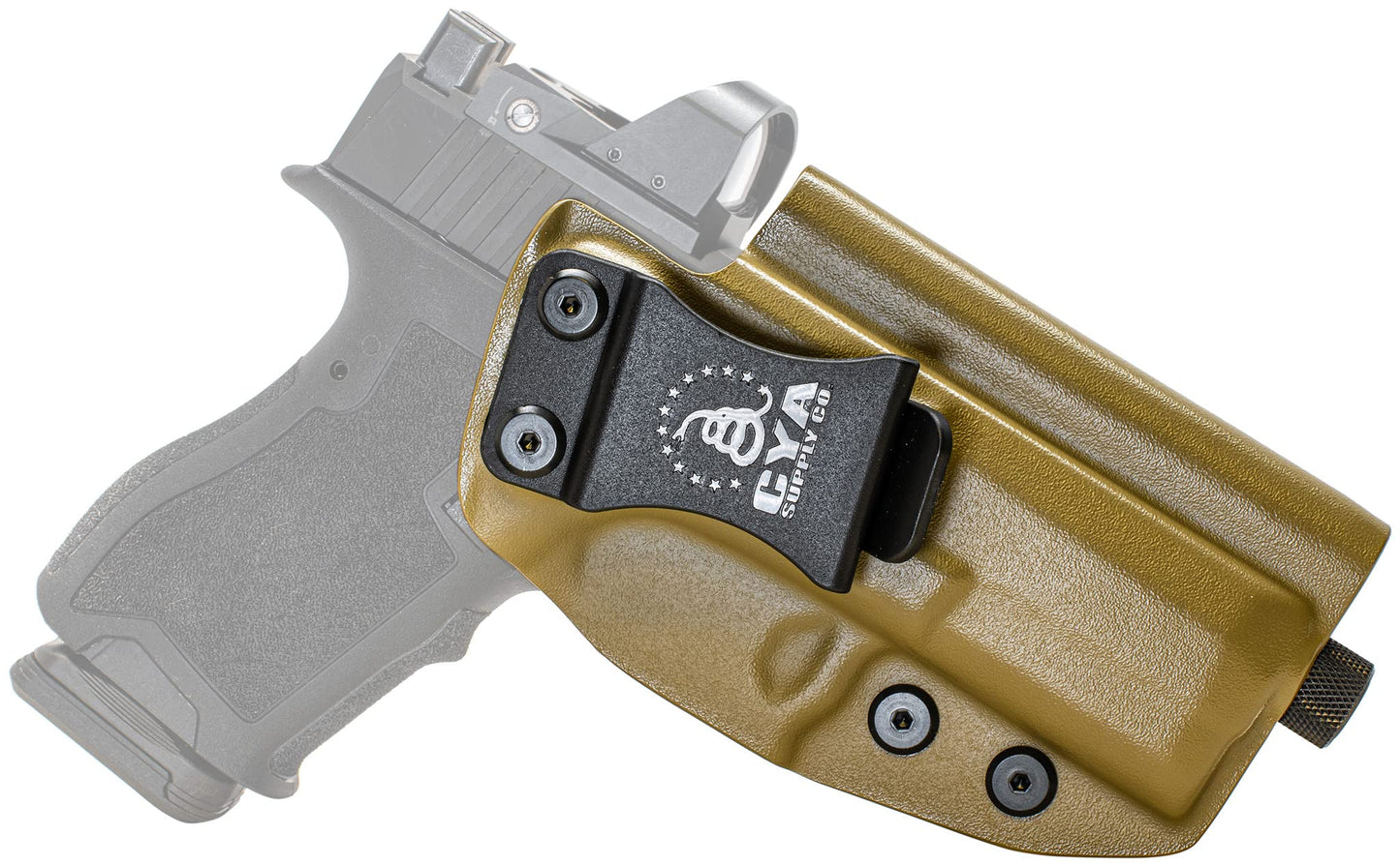 CYA Supply Co. Base Optics Ready (Flat Dark Earth) Inside Waistband Holster Concealed Carry IWB Veteran Owned Company Fits