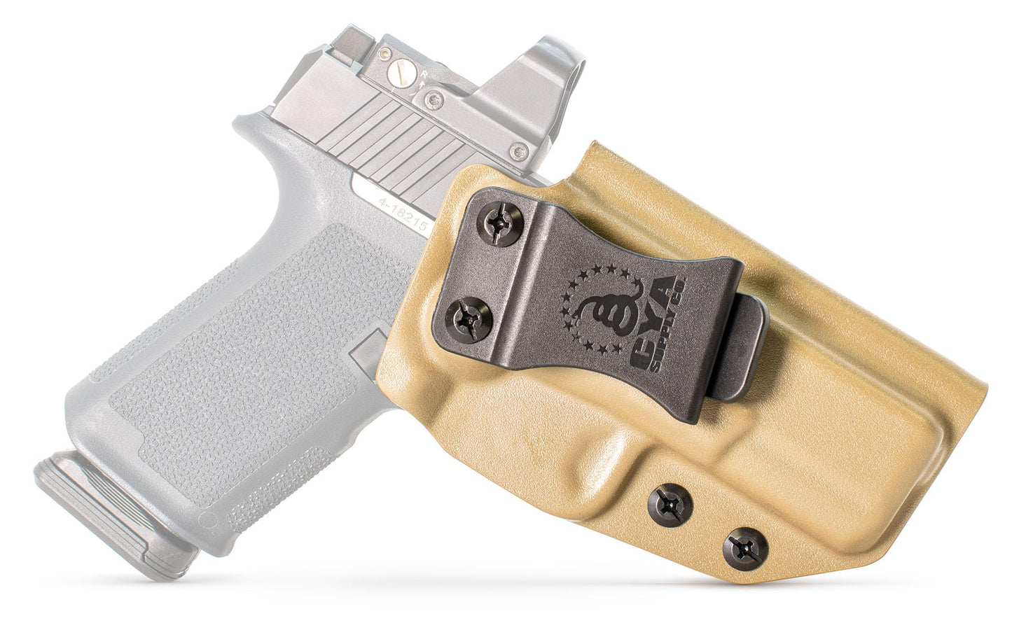CYA Supply Co. Base Optics Ready (Flat Dark Earth) Inside Waistband Holster Concealed Carry IWB Veteran Owned Company Fits
