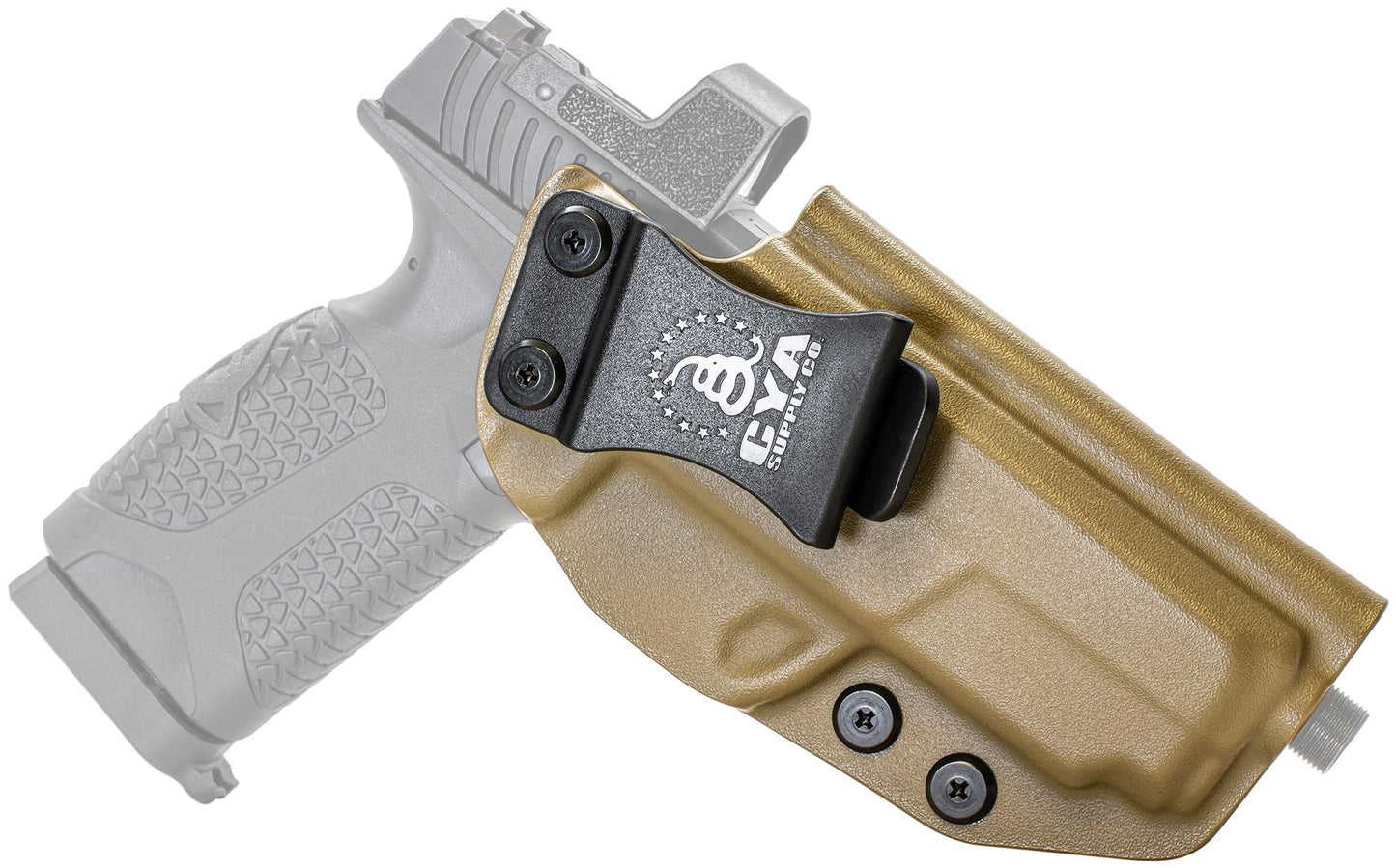 CYA Supply Co. Base Optics Ready (Flat Dark Earth) Inside Waistband Holster Concealed Carry IWB Veteran Owned Company Fits