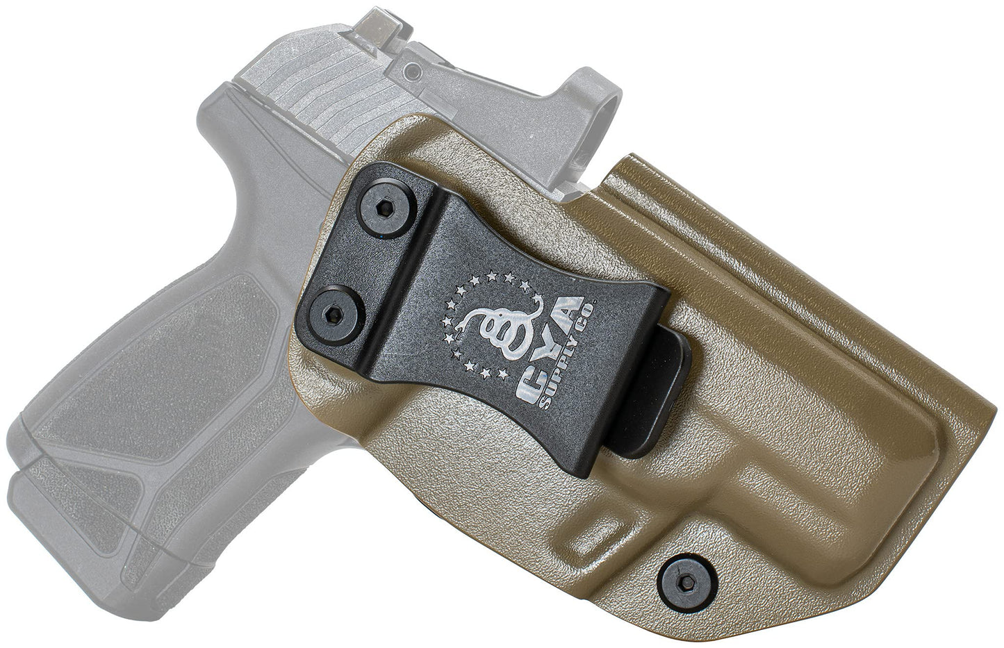 CYA Supply Co. Base Optics Ready (Flat Dark Earth) Inside Waistband Holster Concealed Carry IWB Veteran Owned Company Fits