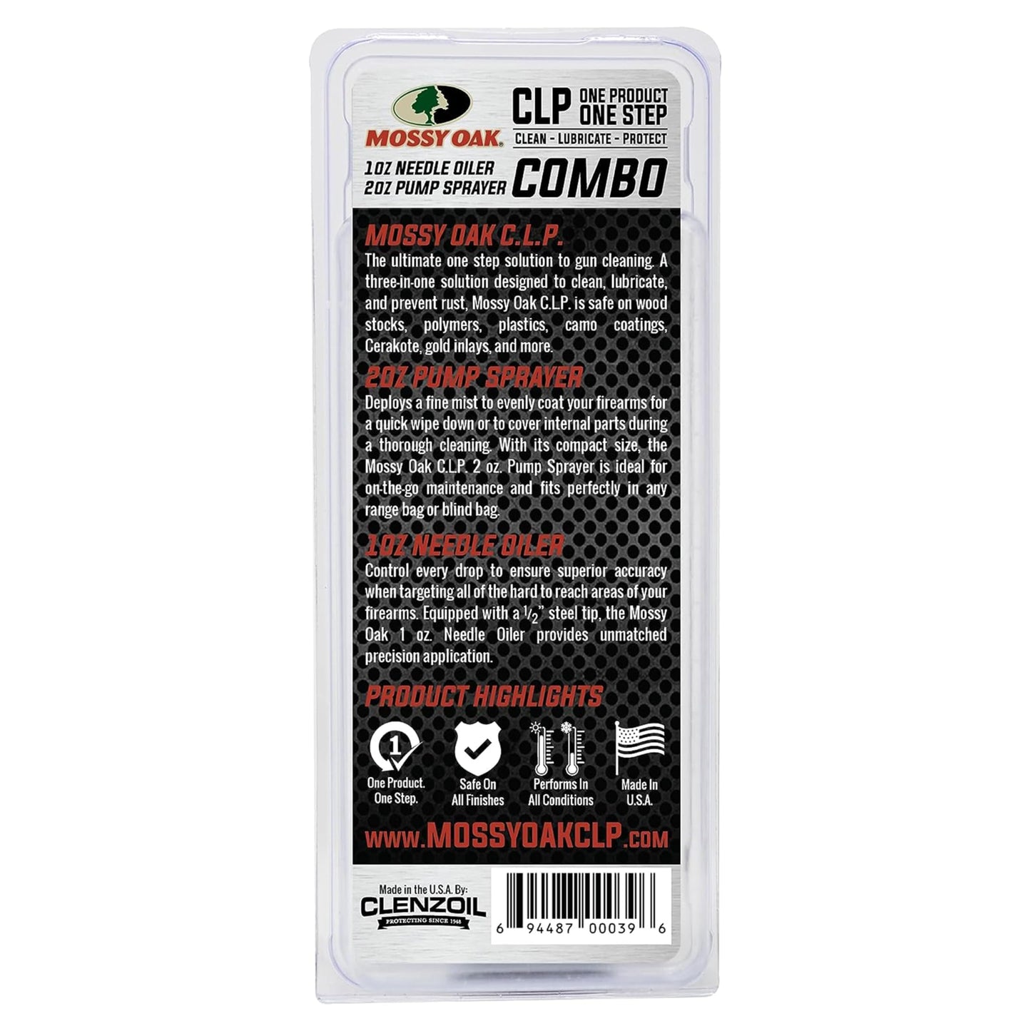 Mossy Oak CLP Gun Cleaning Oil | All-in-One Cleaner, Lubricant & Protectant | One-Step Gun Oil CLENZOIL