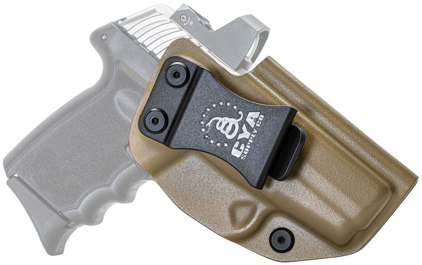 CYA Supply Co. Base Optics Ready (Flat Dark Earth) Inside Waistband Holster Concealed Carry IWB Veteran Owned Company Fits