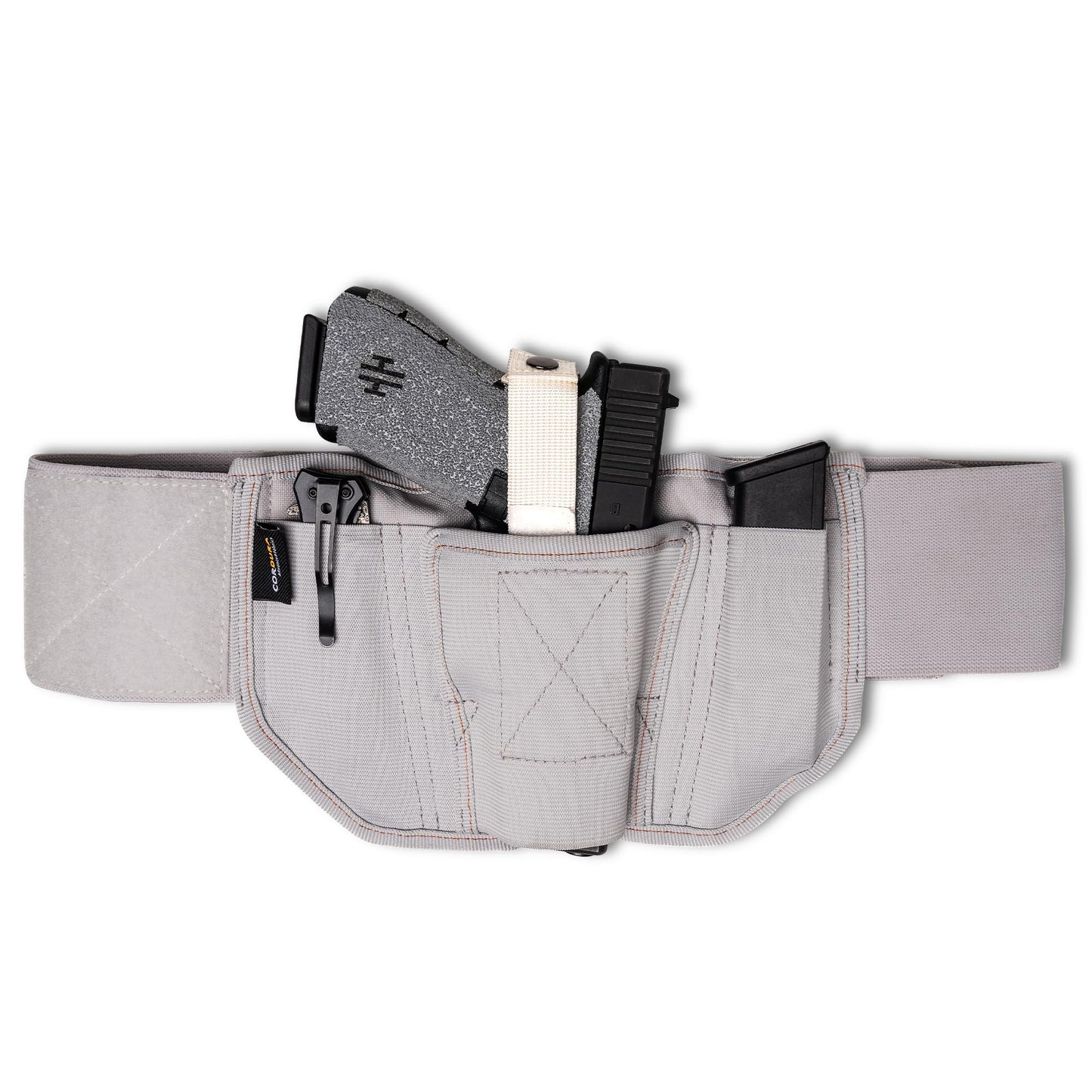 VNSH Belly Band Holster – Comfortable, Secure & Discreet | Concealed Carry Fit for 99% of Handguns with Built-in Mag Pouches