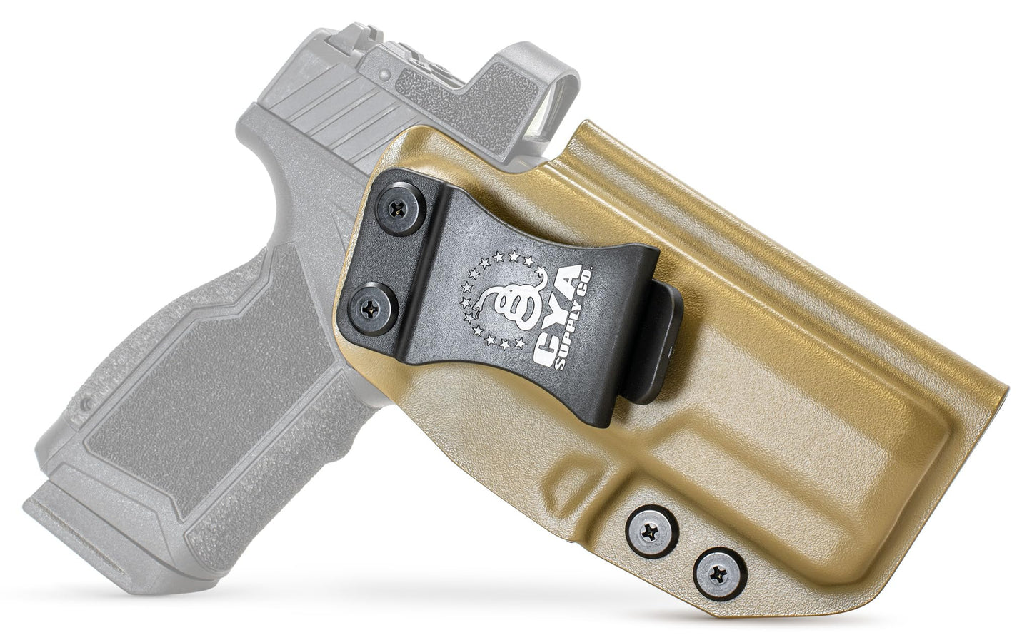 CYA Supply Co. Base Optics Ready (Flat Dark Earth) Inside Waistband Holster Concealed Carry IWB Veteran Owned Company Fits
