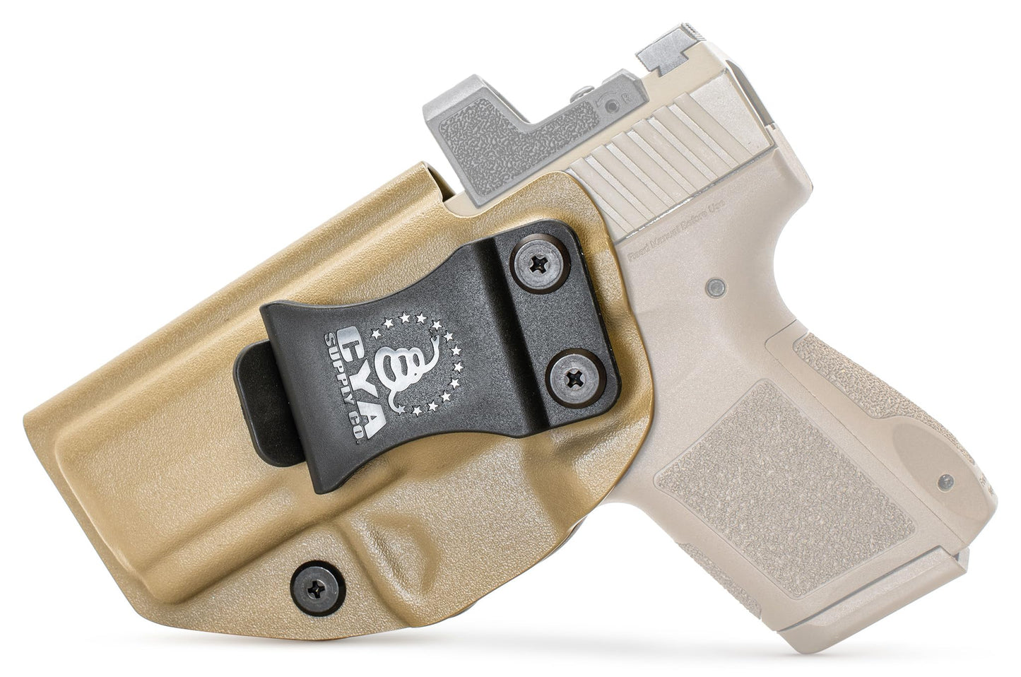 CYA Supply Co. Base Optics Ready (Flat Dark Earth) Inside Waistband Holster Concealed Carry IWB Veteran Owned Company Fits