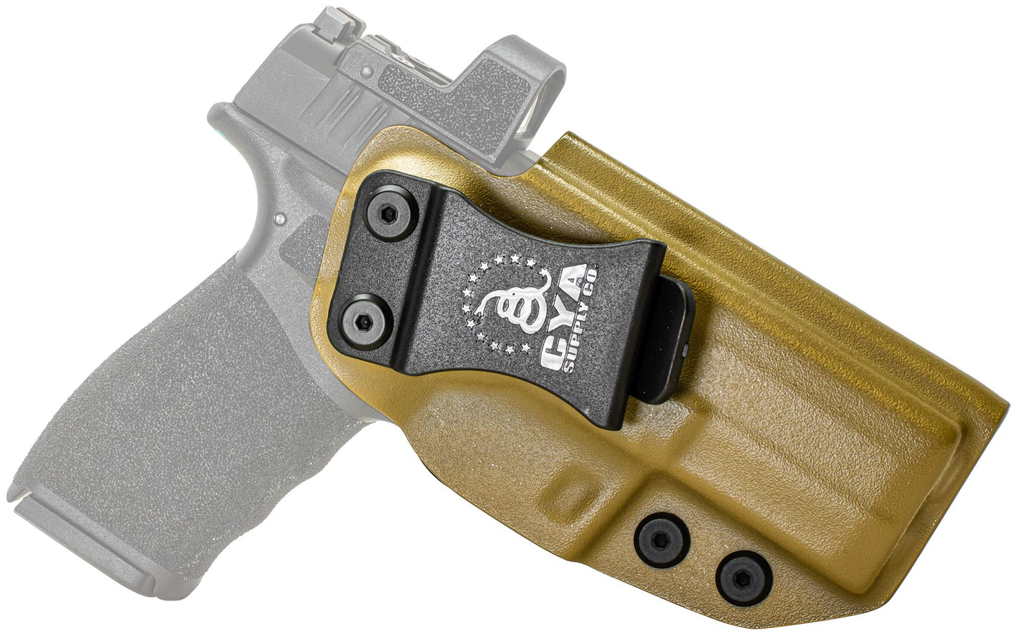 CYA Supply Co. Base Optics Ready (Flat Dark Earth) Inside Waistband Holster Concealed Carry IWB Veteran Owned Company Fits