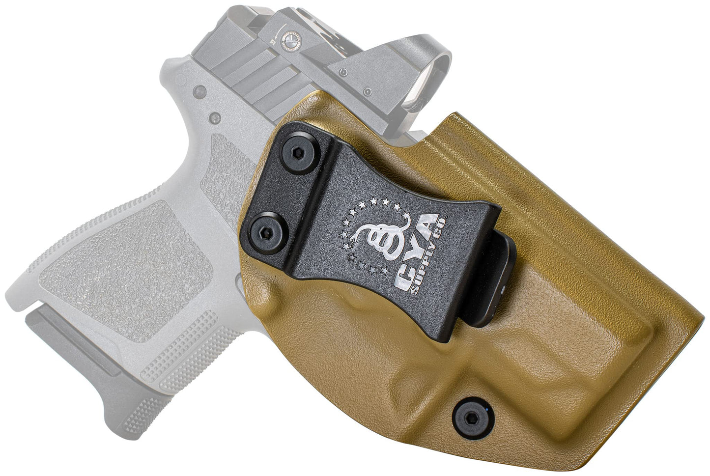CYA Supply Co. Base Optics Ready (Flat Dark Earth) Inside Waistband Holster Concealed Carry IWB Veteran Owned Company Fits