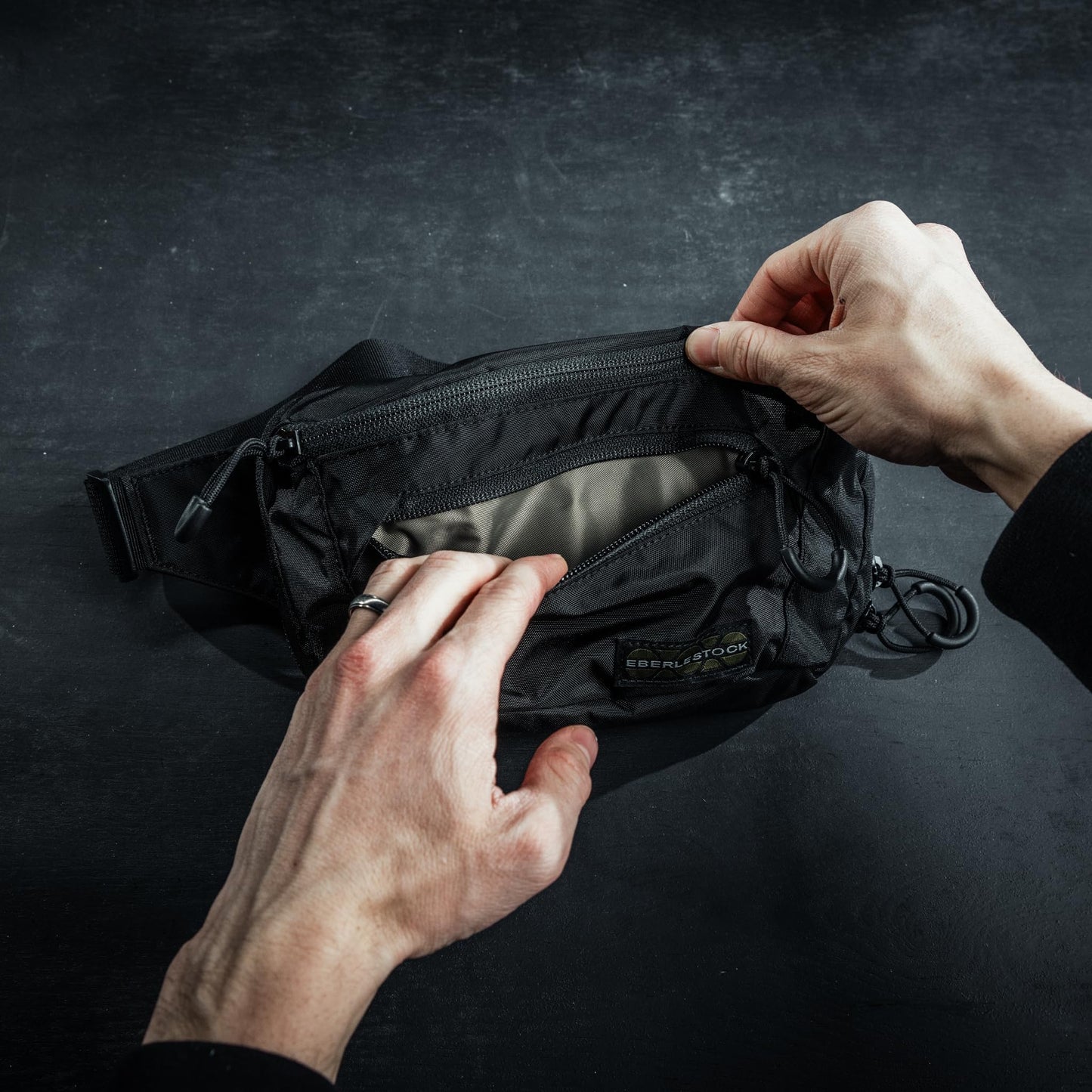 Eberlestock Bando Bag - Tactical Men's Fanny Pack w/Adjustable Waist Belt, Zippered Pockets, Compact Lightweight Belt Bag