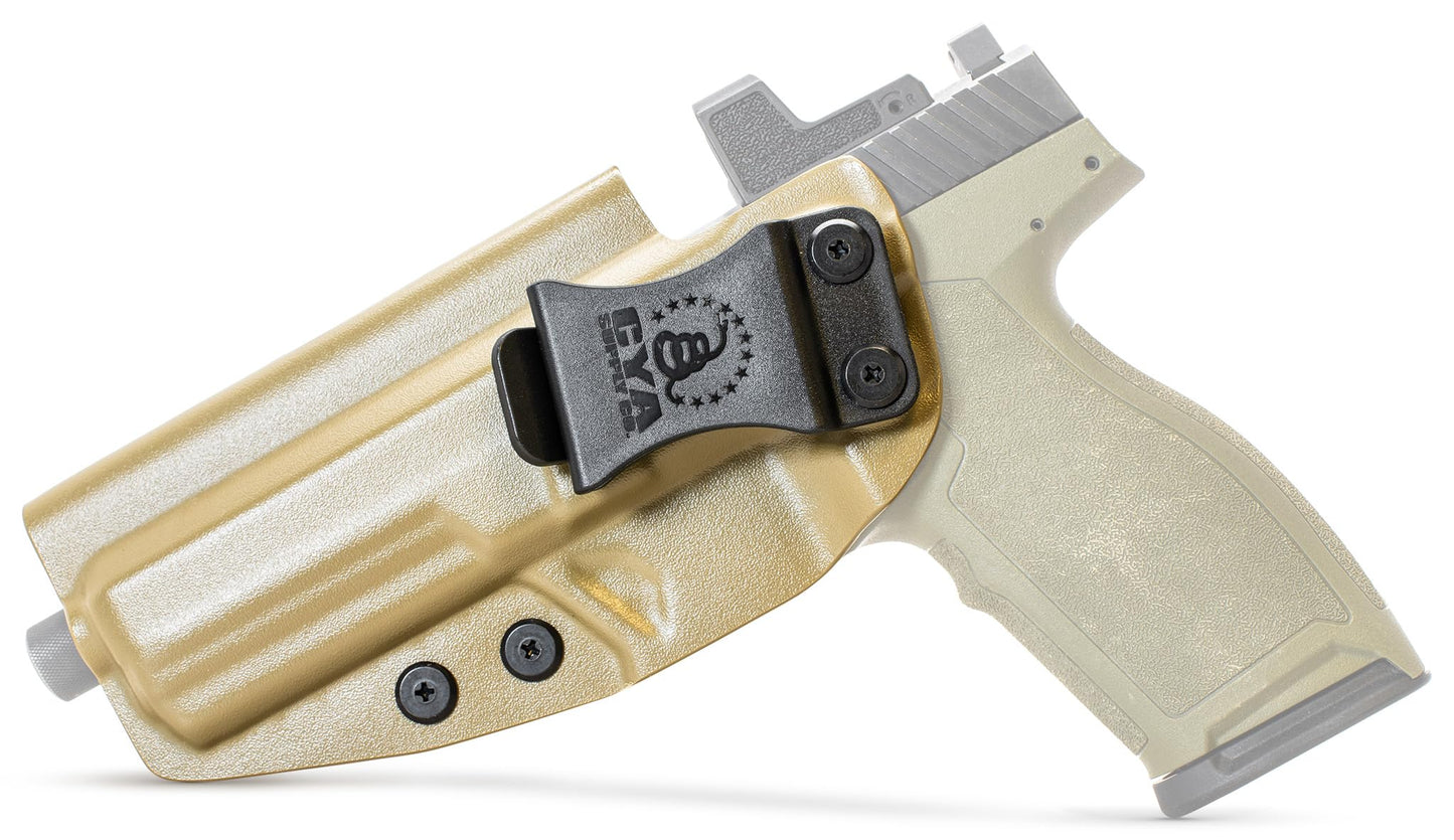 CYA Supply Co. Base Optics Ready (Flat Dark Earth) Inside Waistband Holster Concealed Carry IWB Veteran Owned Company Fits