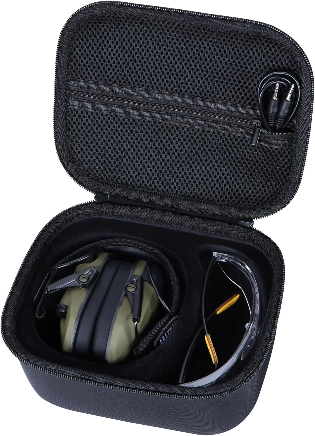 Storage Case Compatible with Walkers Razor Slim/Howard Leight Honeywell Impact Sport/PROHEAR 066 030 Electronic Shooting Earmuffs Hearing Protection Muffs