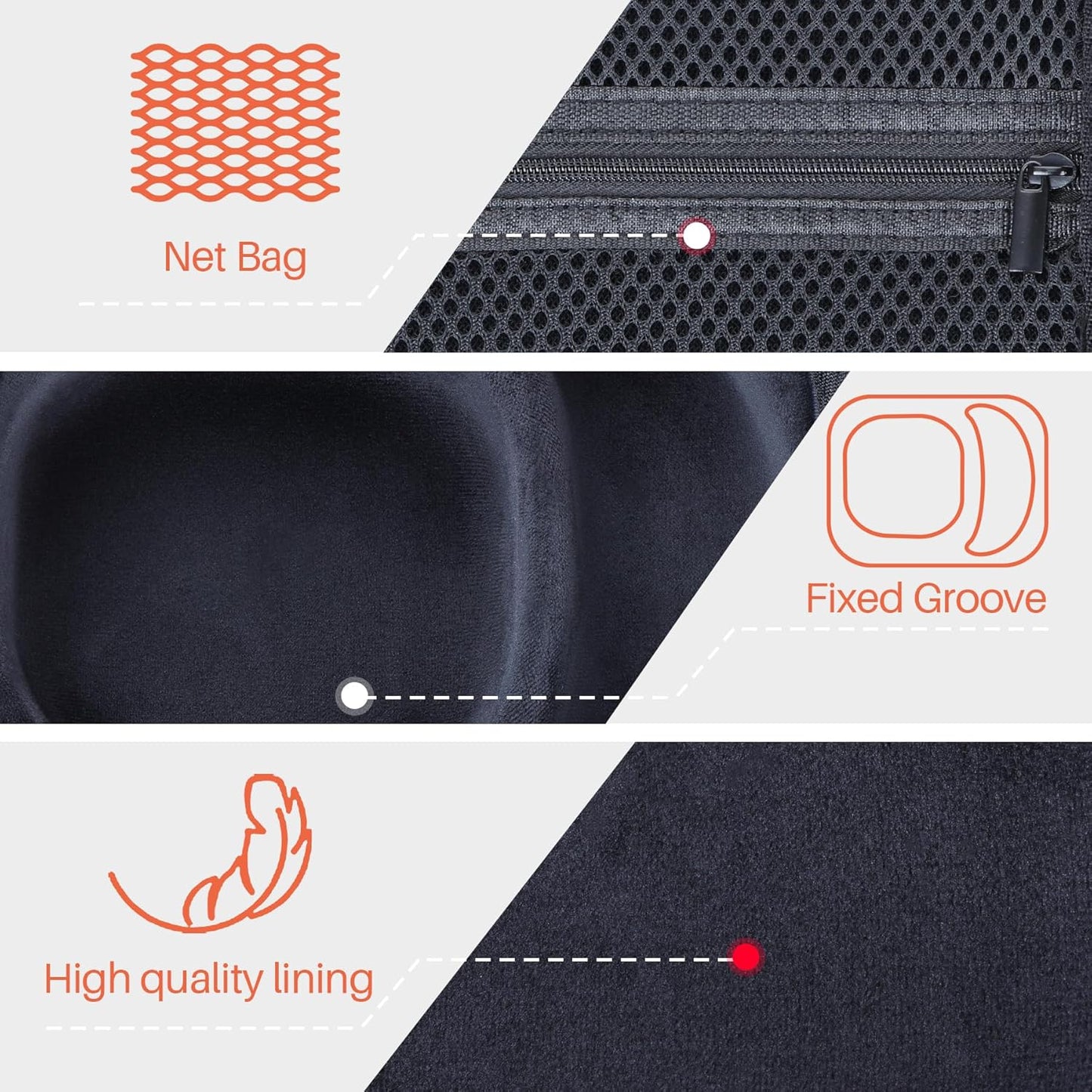 Storage Case Compatible with Walkers Razor Slim/Howard Leight Honeywell Impact Sport/PROHEAR 066 030 Electronic Shooting Earmuffs Hearing Protection Muffs