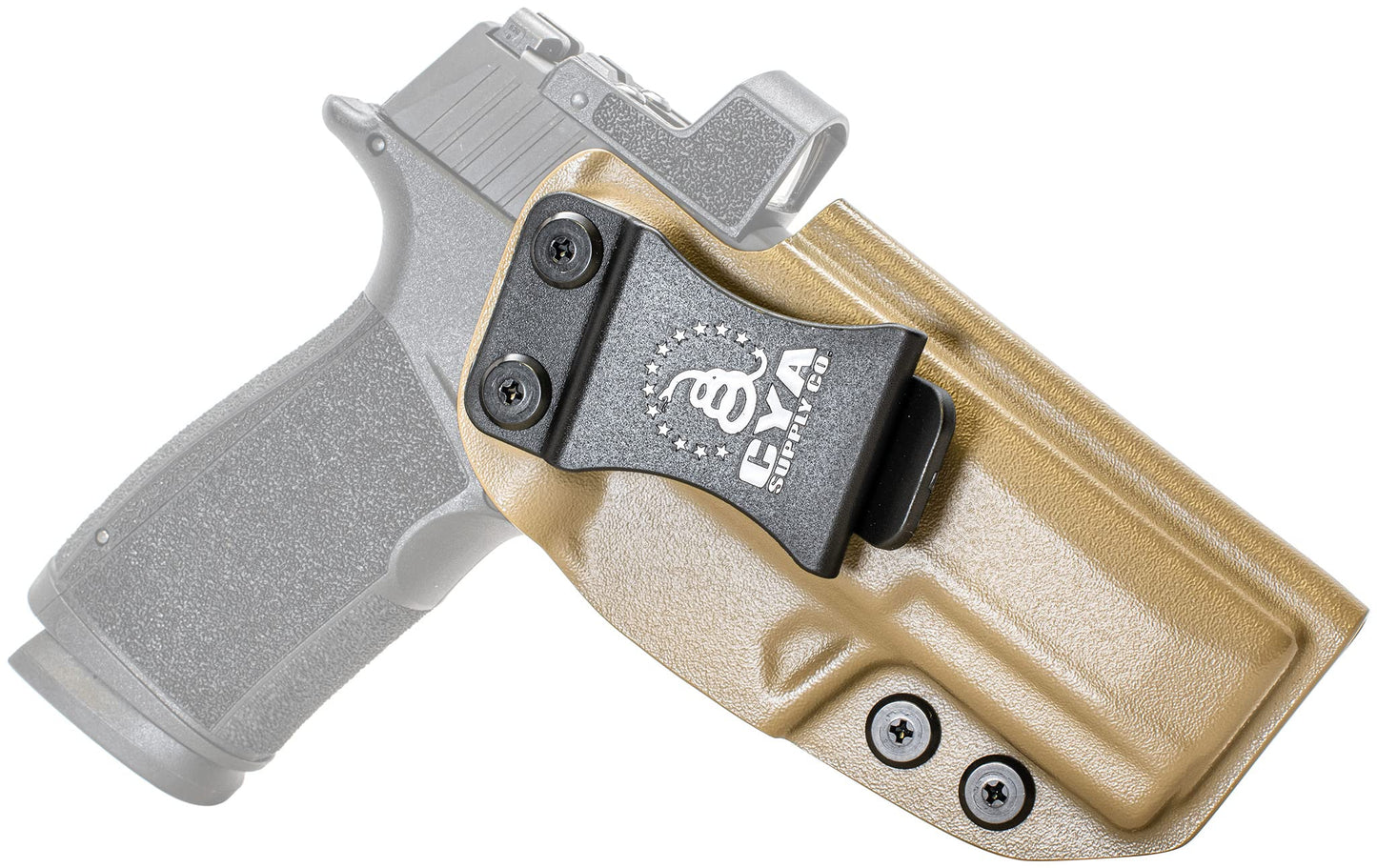 CYA Supply Co. Base Optics Ready (Flat Dark Earth) Inside Waistband Holster Concealed Carry IWB Veteran Owned Company Fits