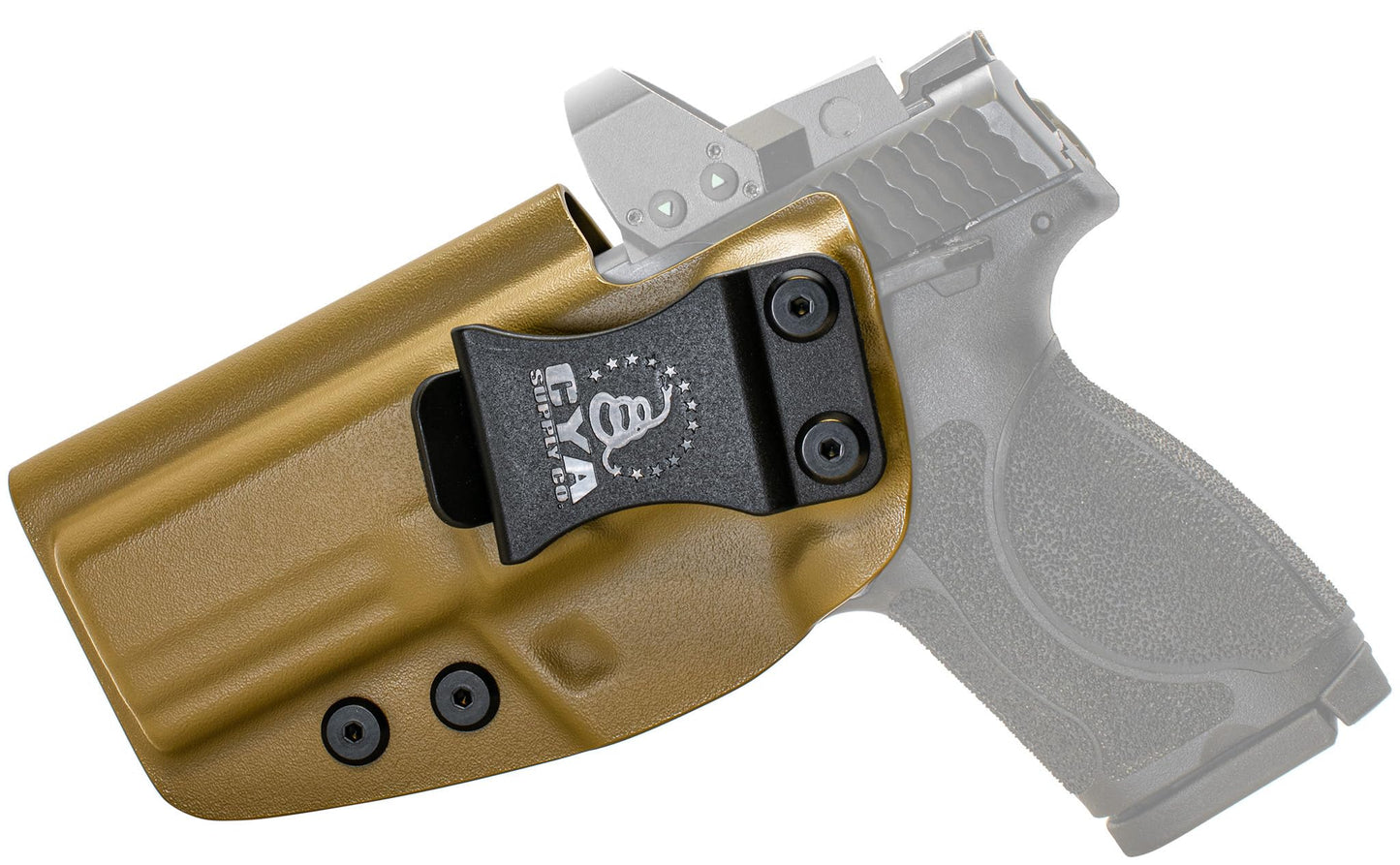 CYA Supply Co. Base Optics Ready (Flat Dark Earth) Inside Waistband Holster Concealed Carry IWB Veteran Owned Company Fits